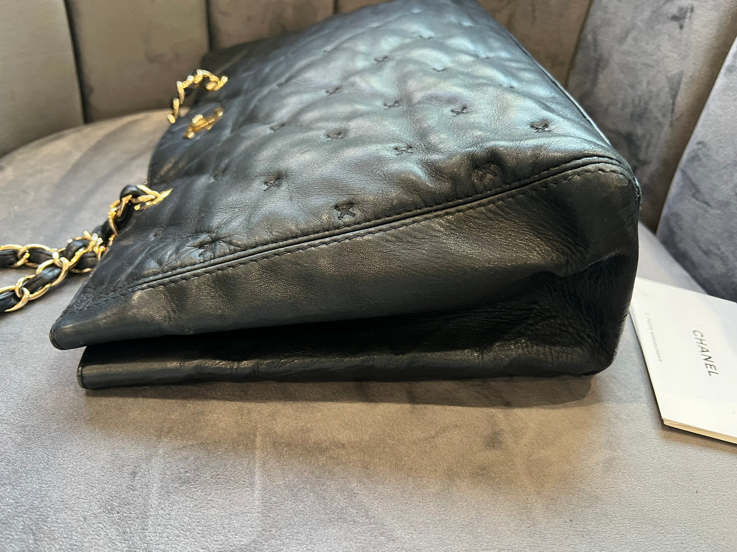 Vintage Chanel Lambskin Quilted Tote Bag