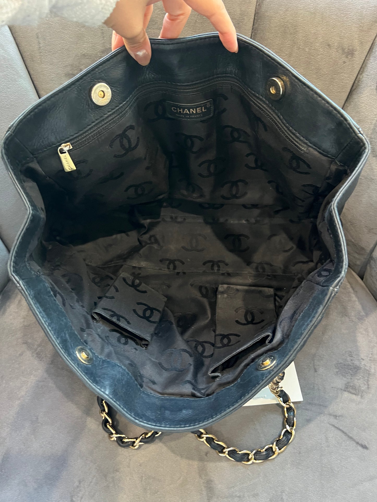 Vintage Chanel Lambskin Quilted Tote Bag
