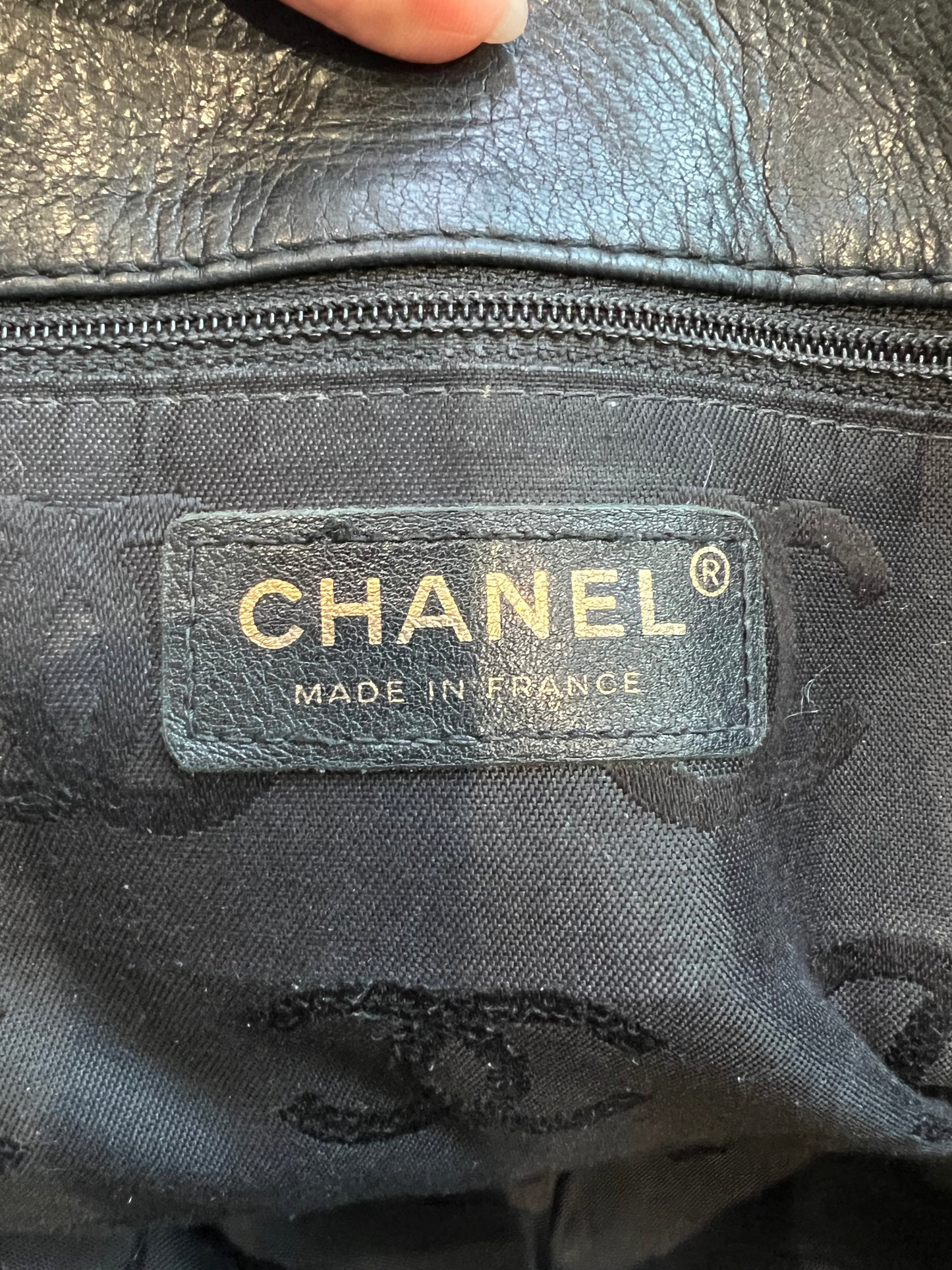 Vintage Chanel Lambskin Quilted Tote Bag
