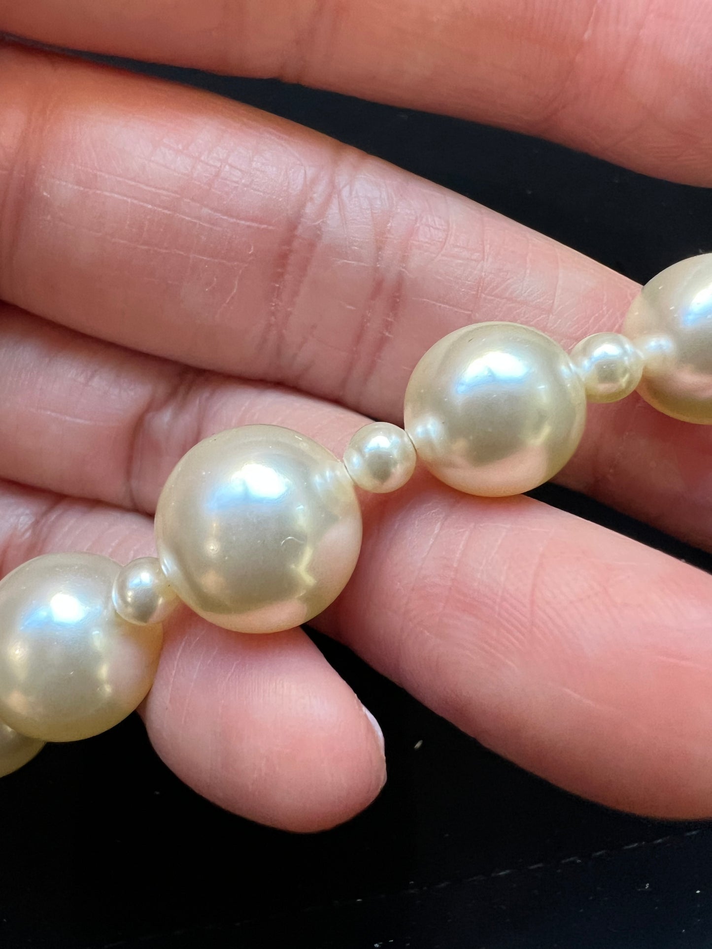 CHANEL Pearl And Cocomark Cube Classic Necklace