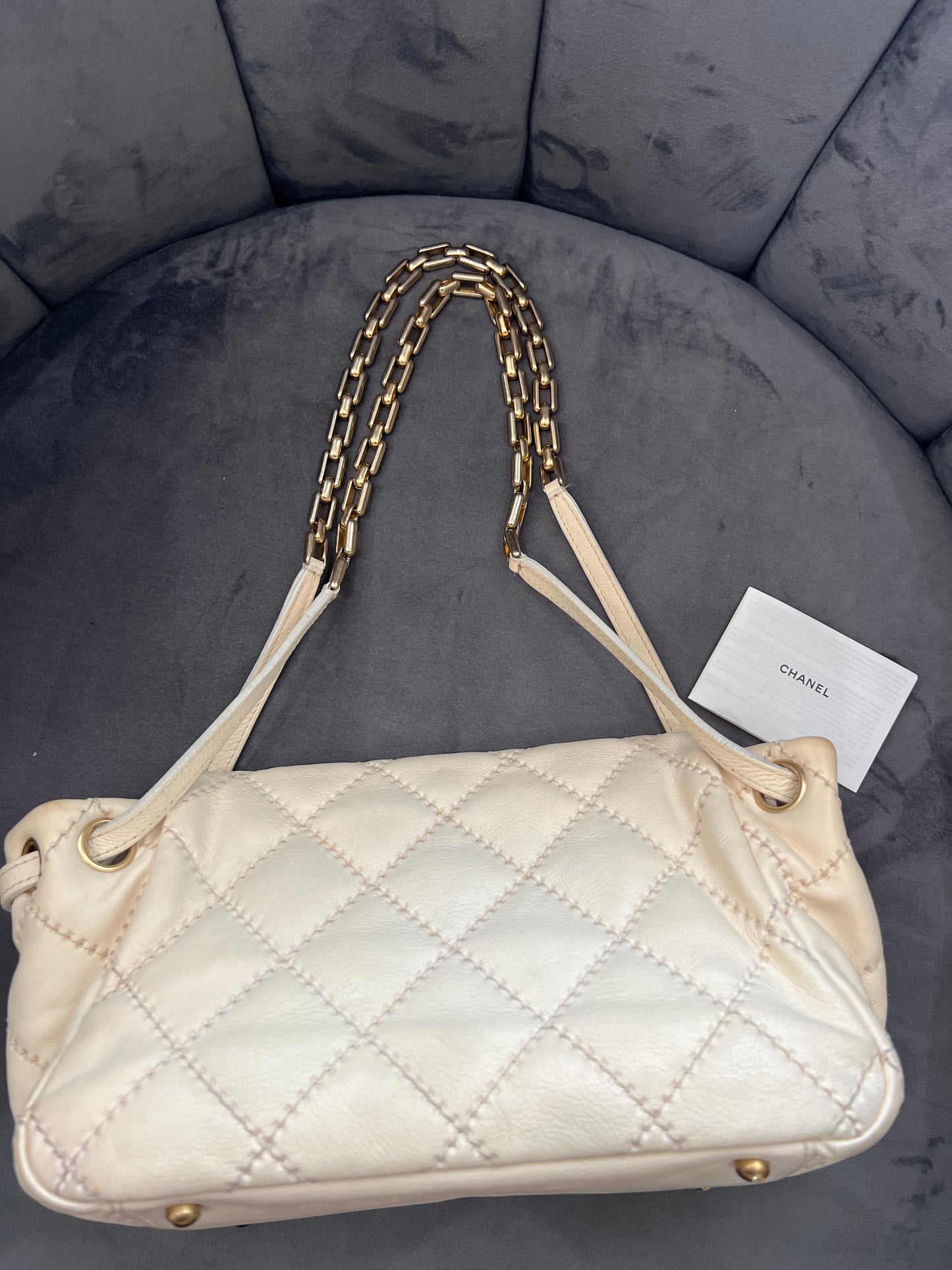Vintage Chanel Quilted Chain Single Flap Bag
