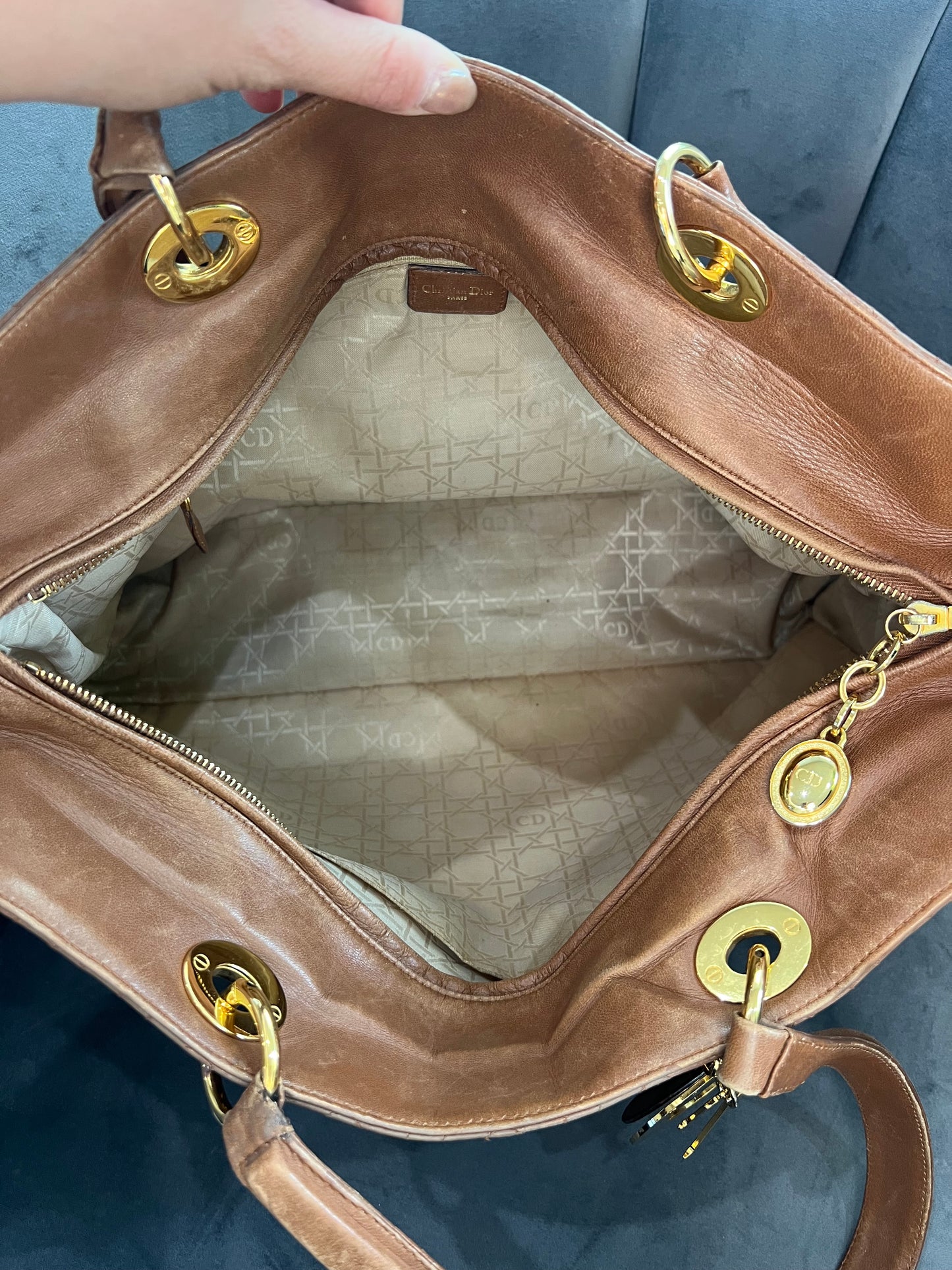 Dior Cannage Shopping Tote