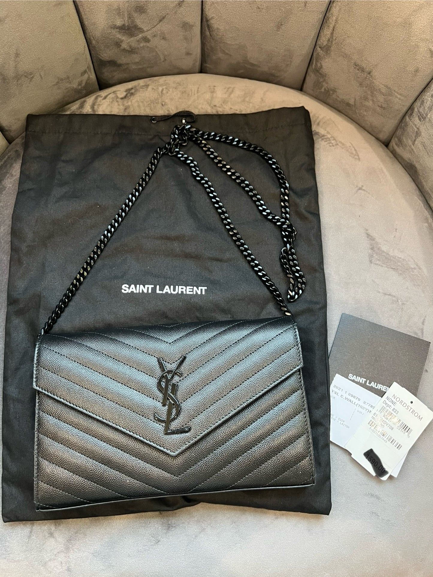 Yves Saint Laurent Cassandre envelope flap crossbody