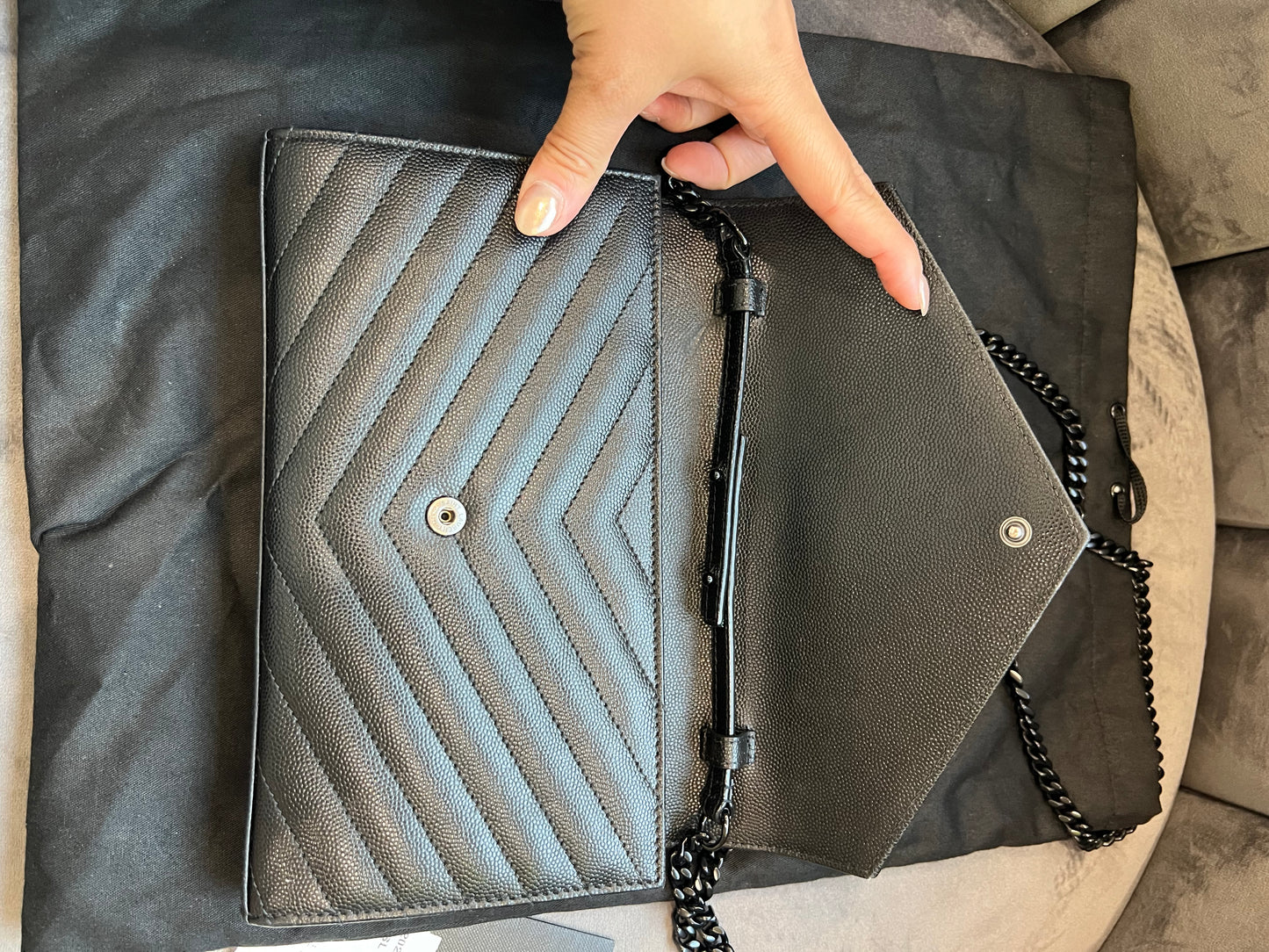 Yves Saint Laurent Cassandre envelope flap crossbody