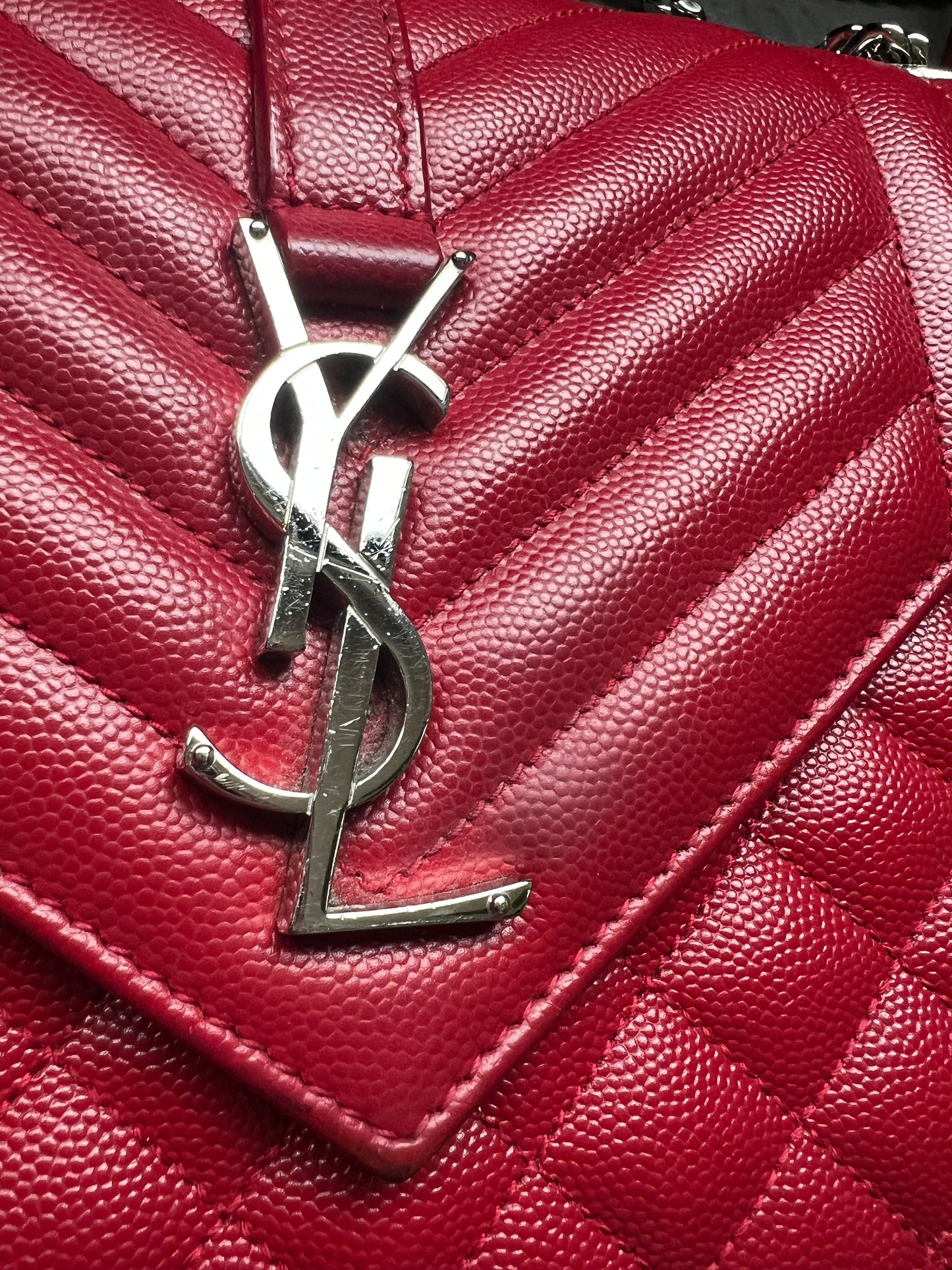 Saint Laurent TriQuilt Monogram Shoulder Bag