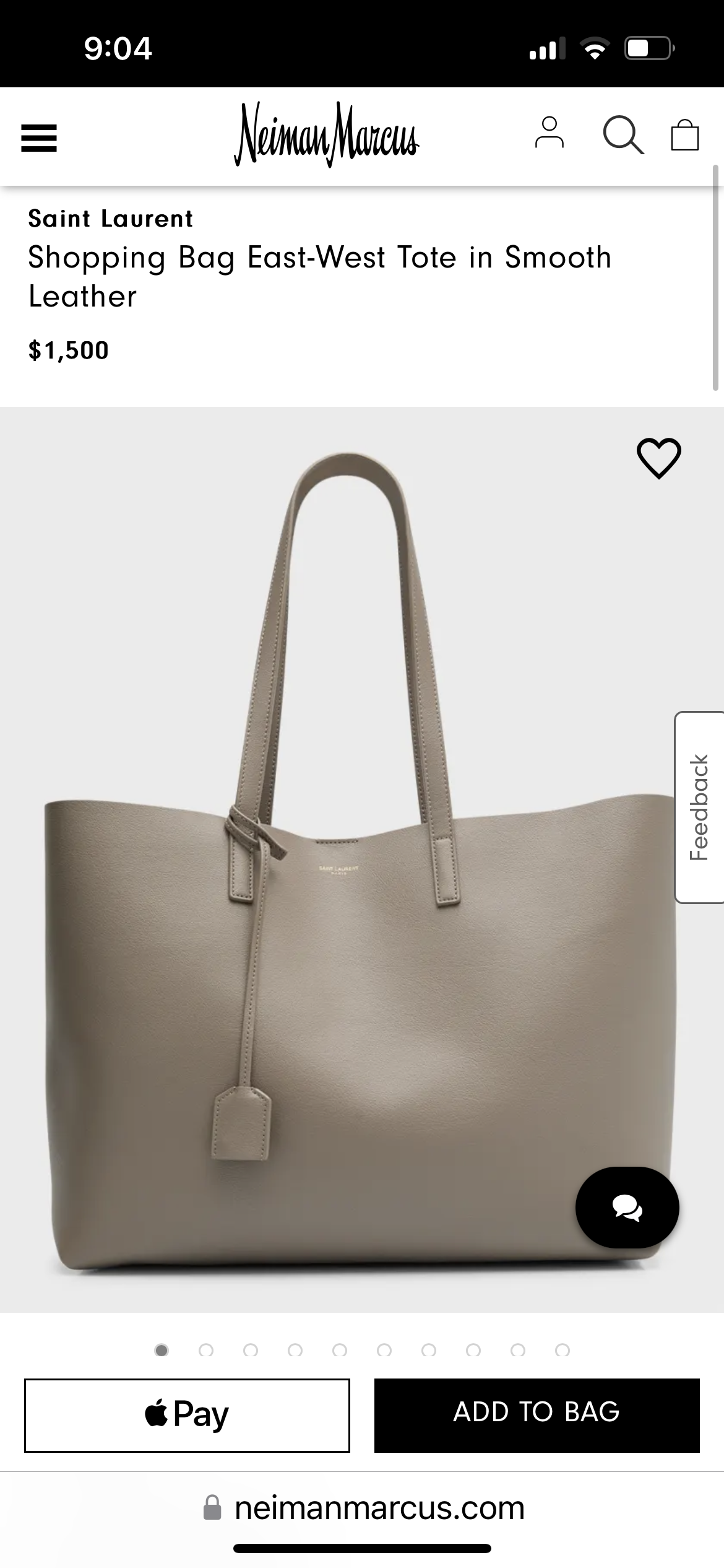 YSL large shopping tote