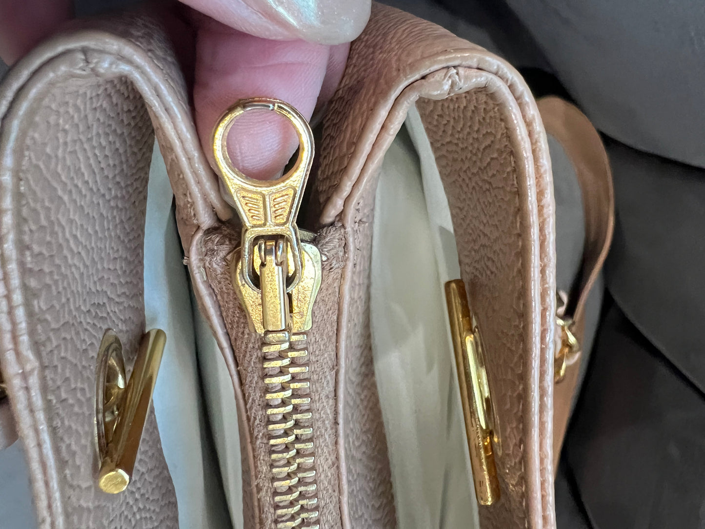 Chanel Caviar 24k Turnlock Tote Bag