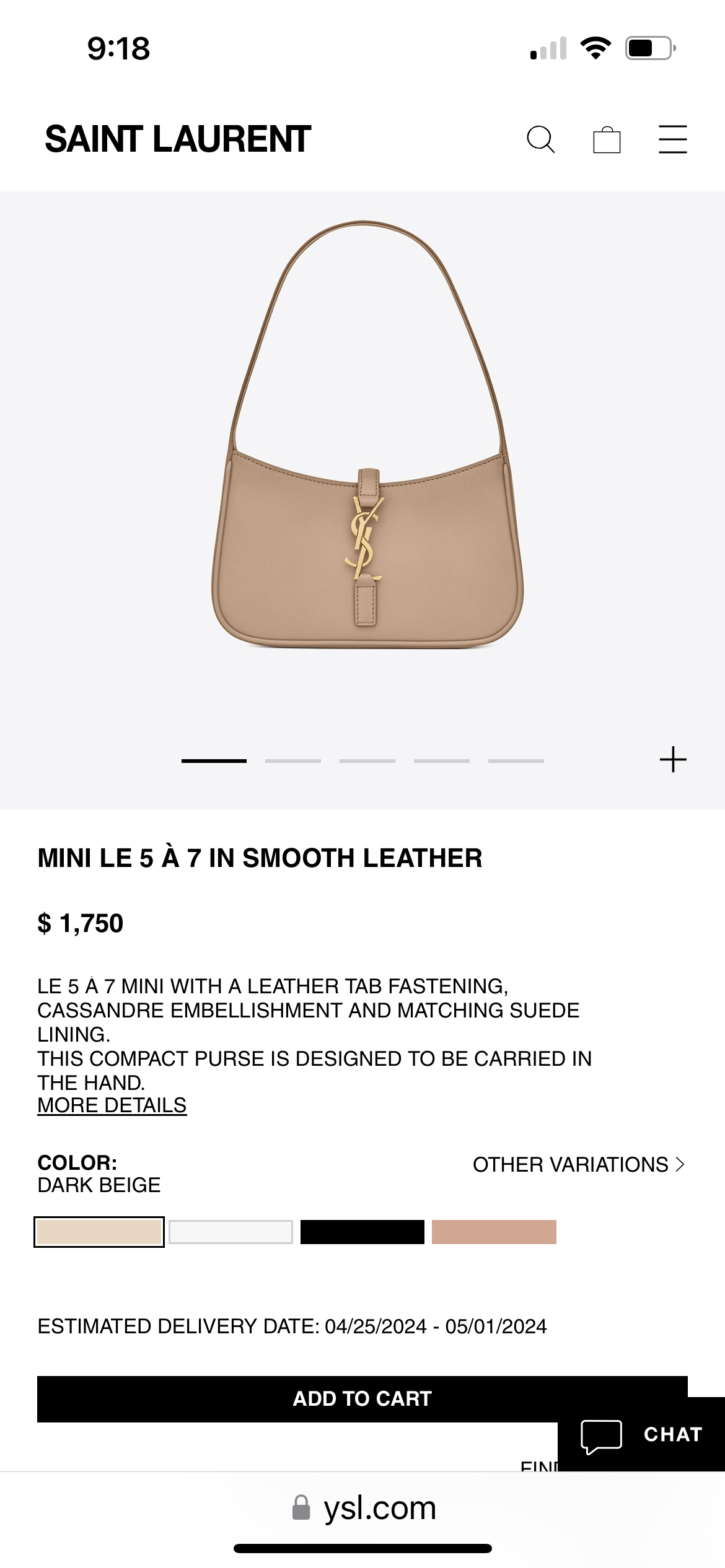 MINI LE 5 À 7 HOBO BAG