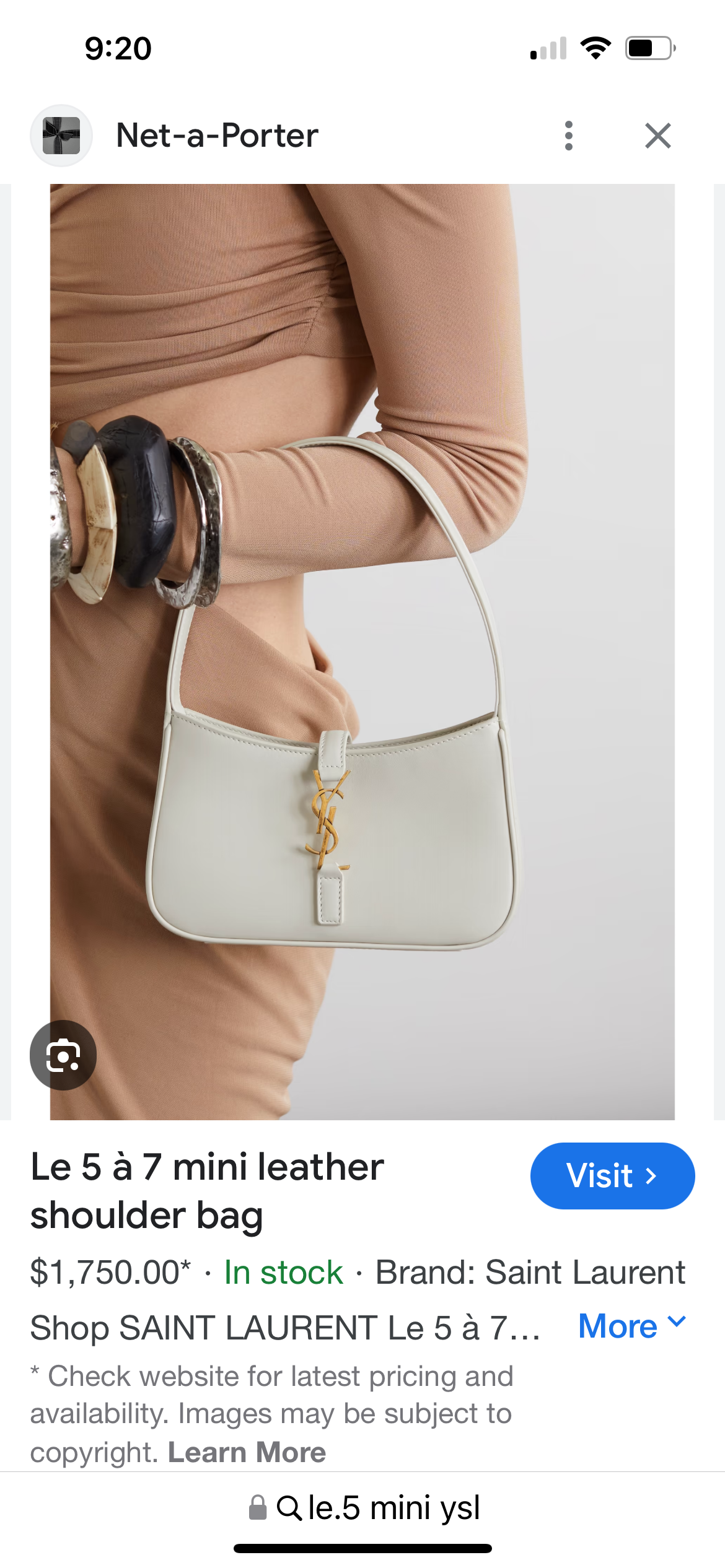 MINI LE 5 À 7 HOBO BAG