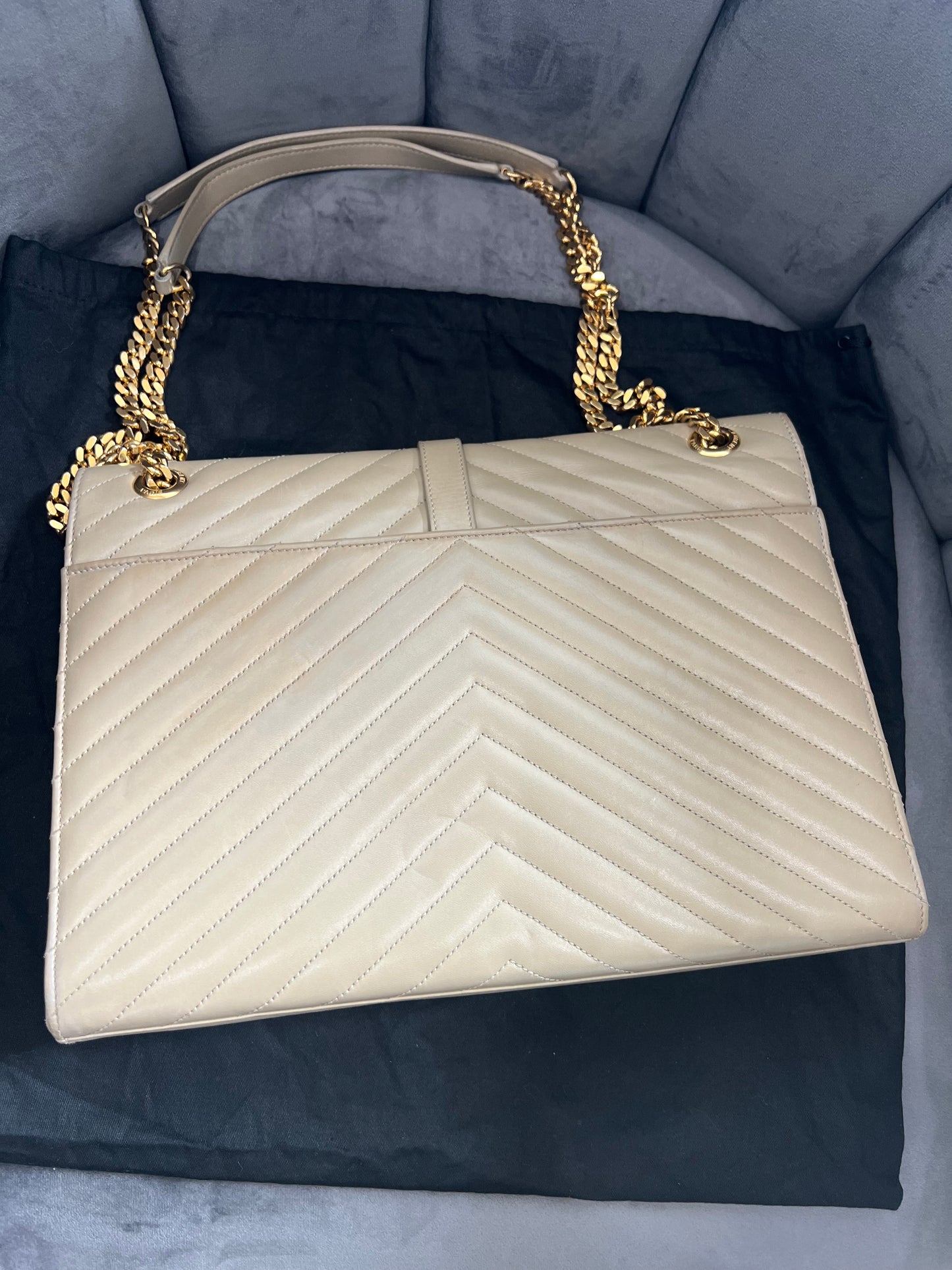 Saint Laurent Classic Monogram Envelope Bag