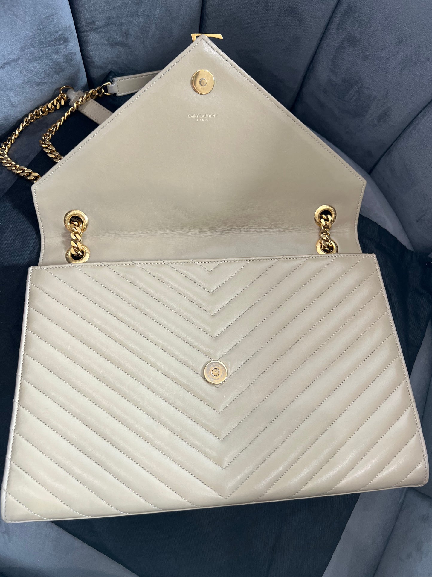 Saint Laurent Classic Monogram Envelope Bag