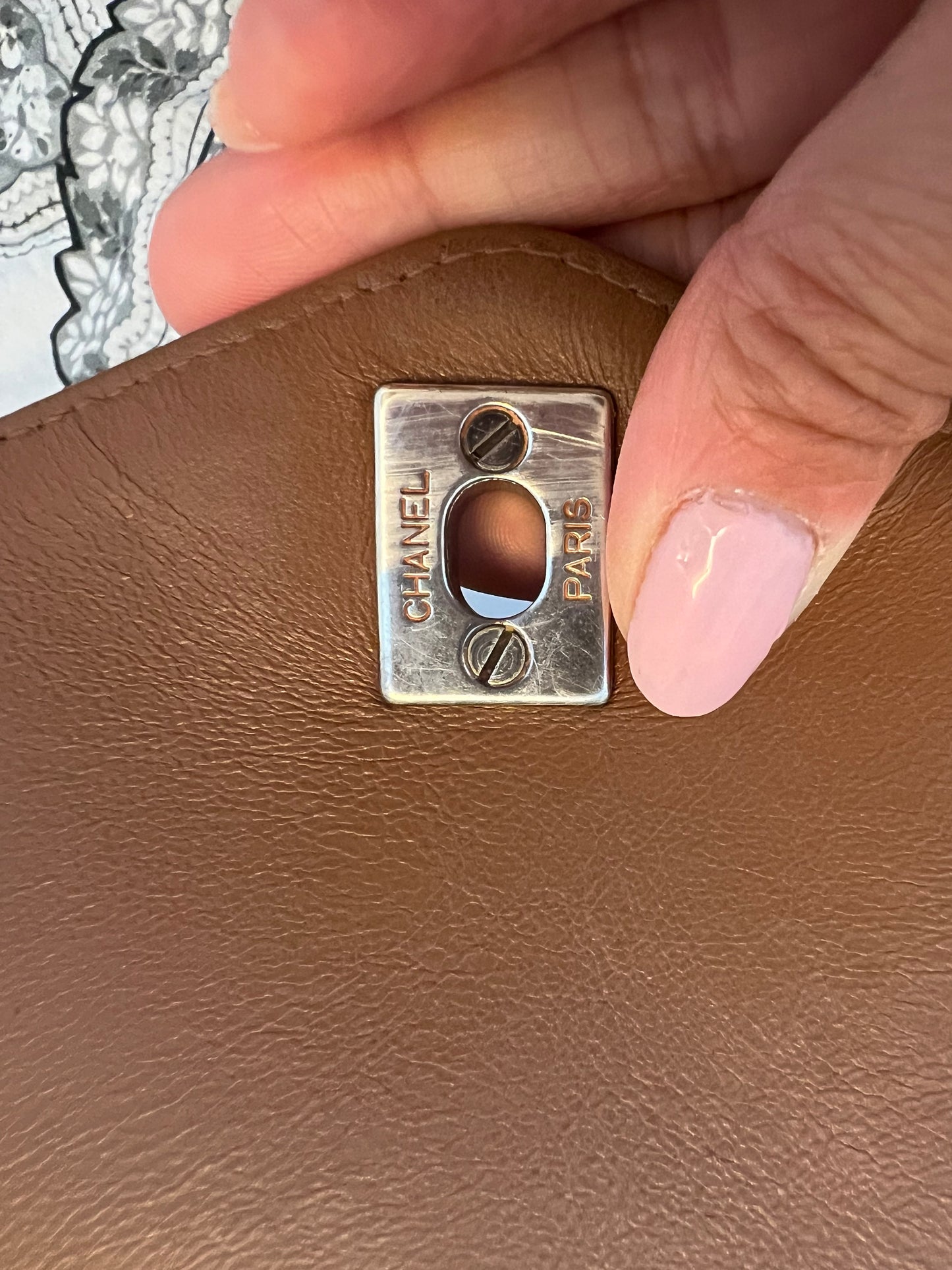 Chanel Kelly vintage turn lock shoulder bag