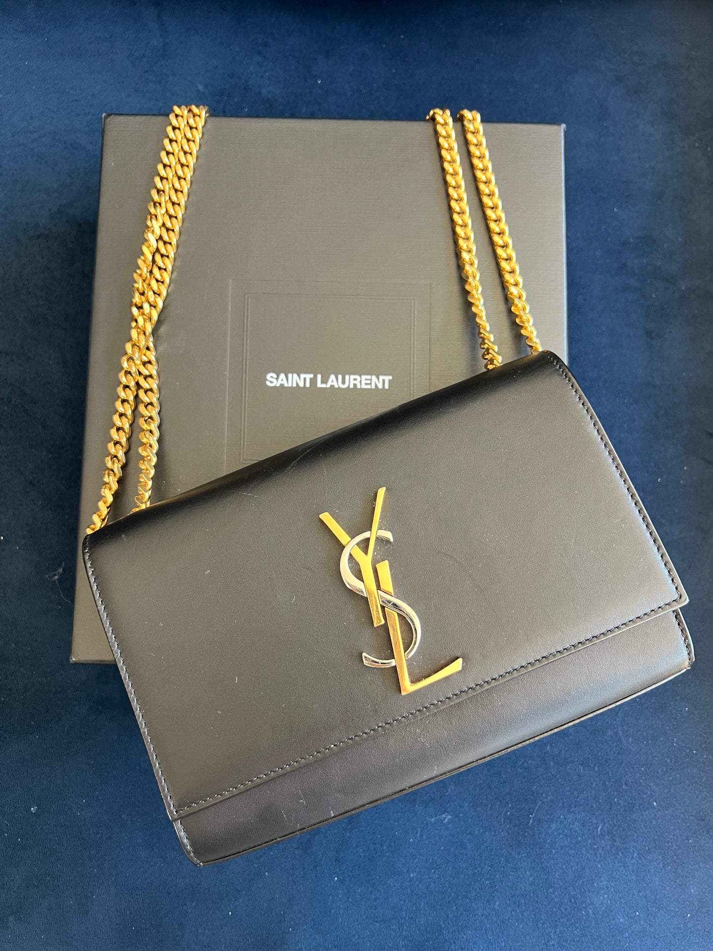 YSL Kate bag tricolor monogram