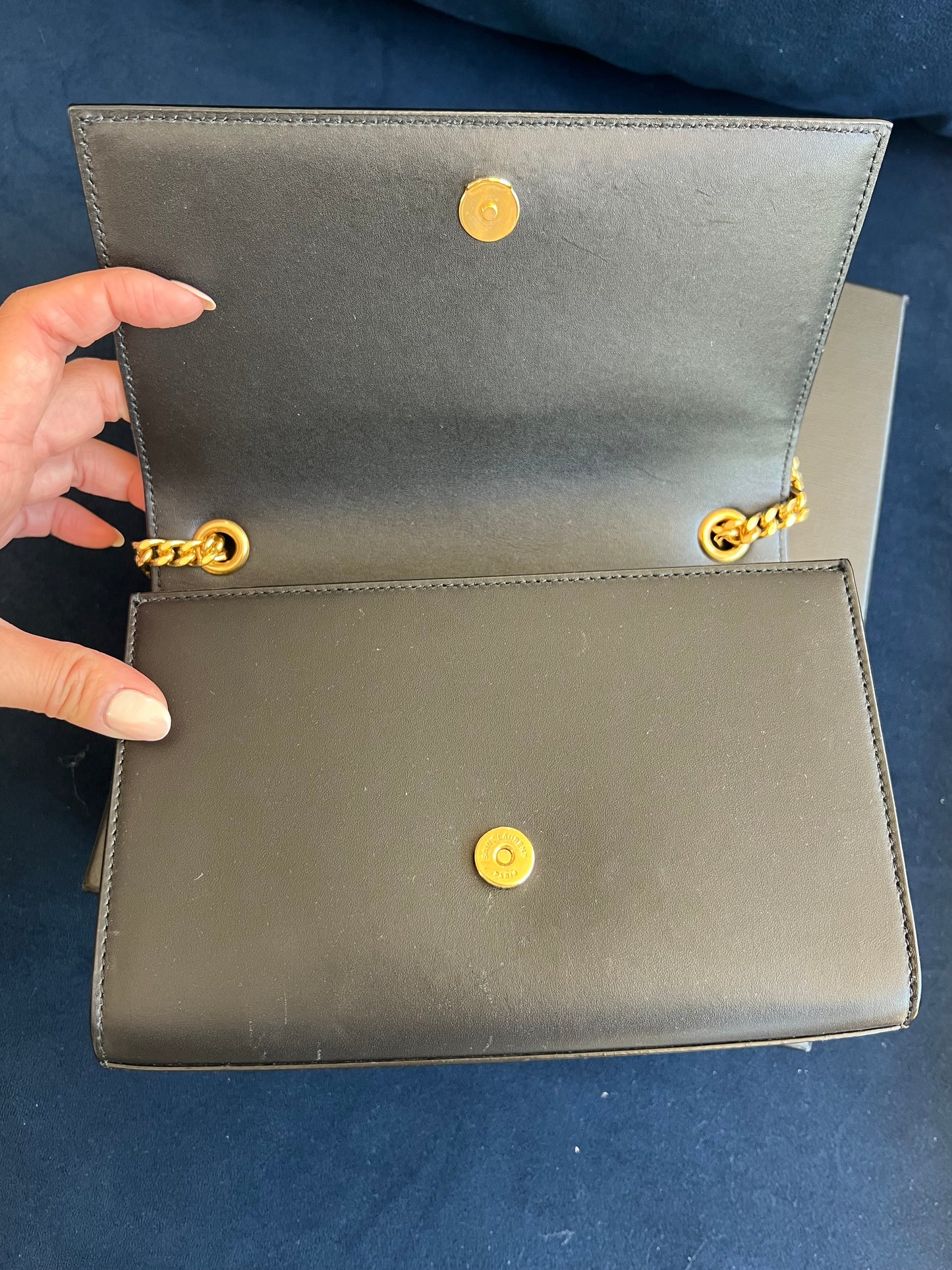 YSL Kate bag tricolor monogram