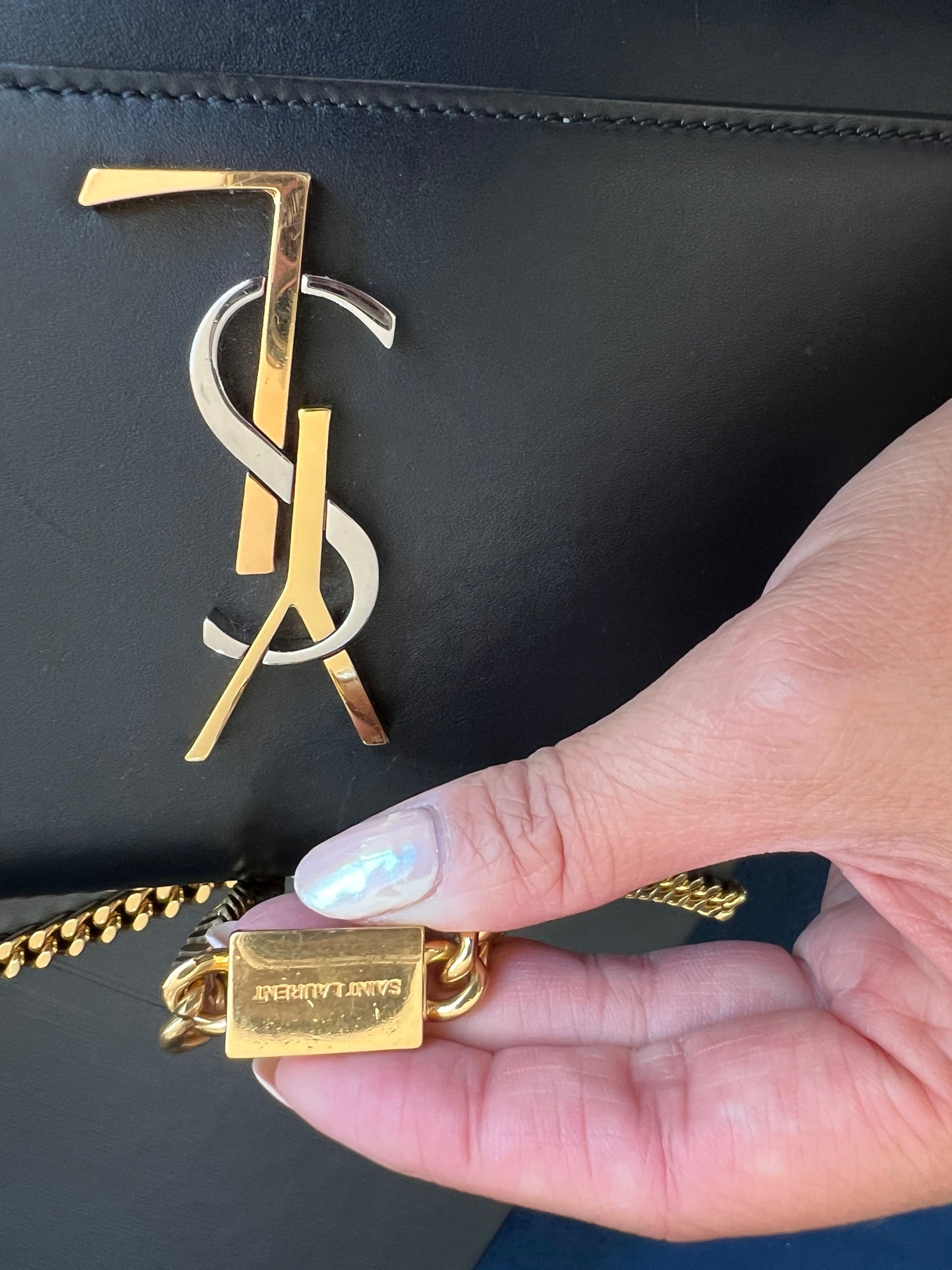 YSL Kate bag tricolor monogram
