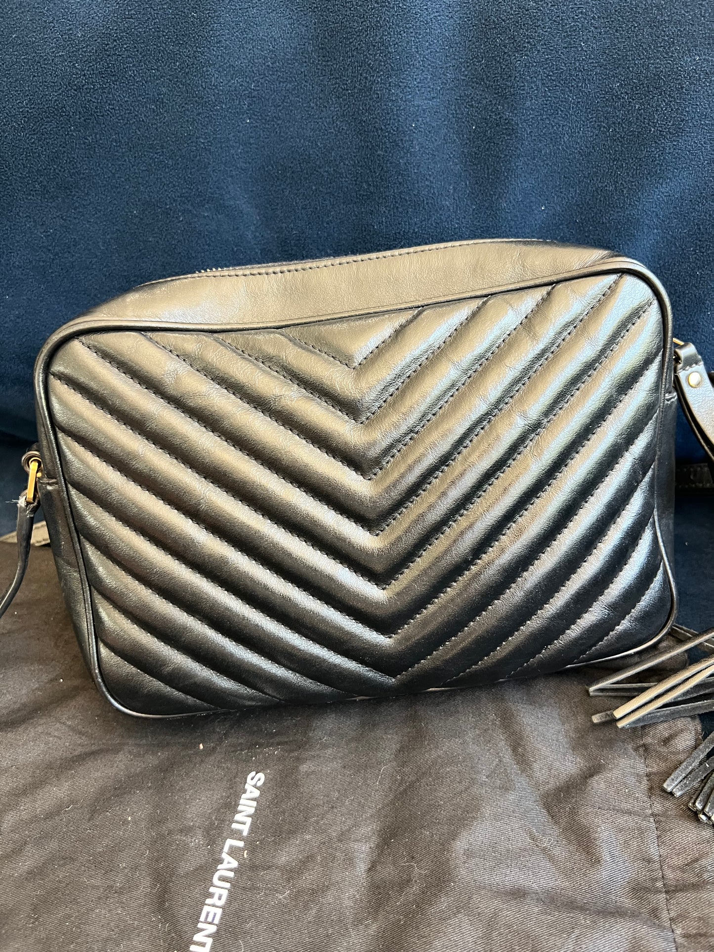 Saint Laurent Lou Medium YSL Quilted Camera Bag