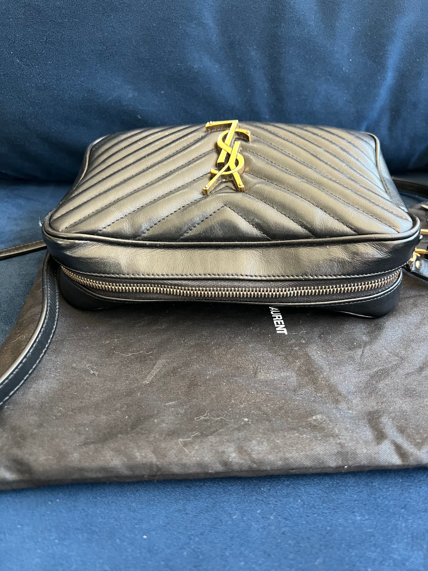 Saint Laurent Lou Medium YSL Quilted Camera Bag