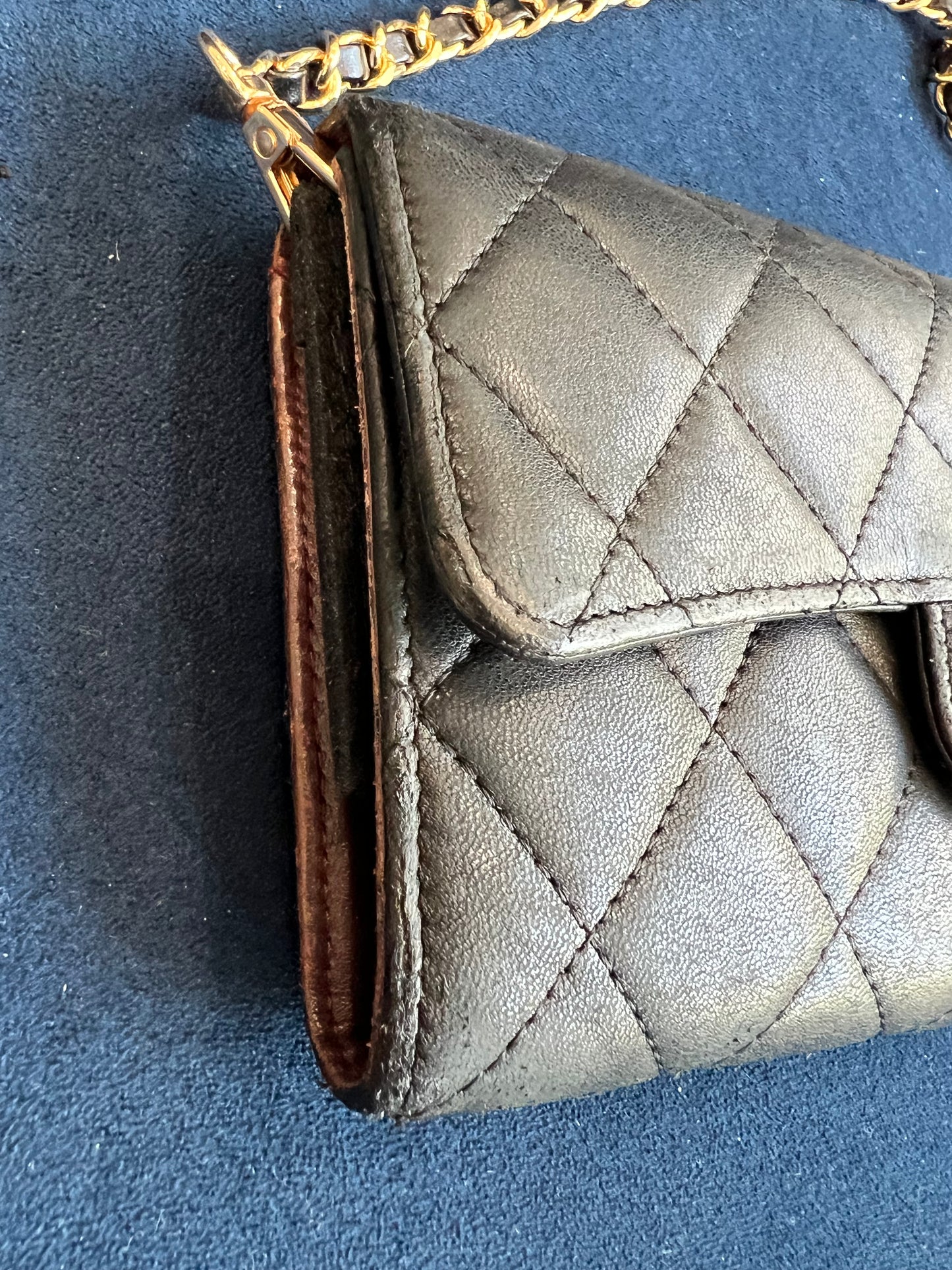 Chanel vintage timeless wallet on chain