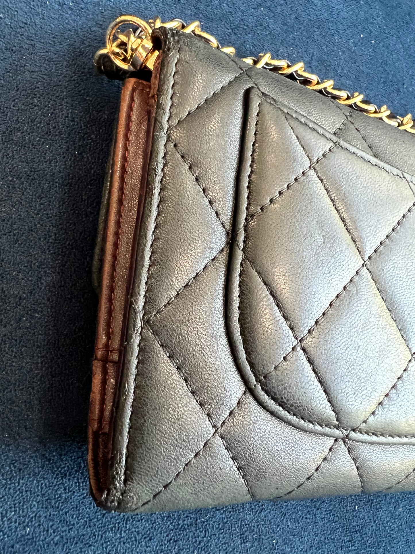 Chanel vintage timeless wallet on chain