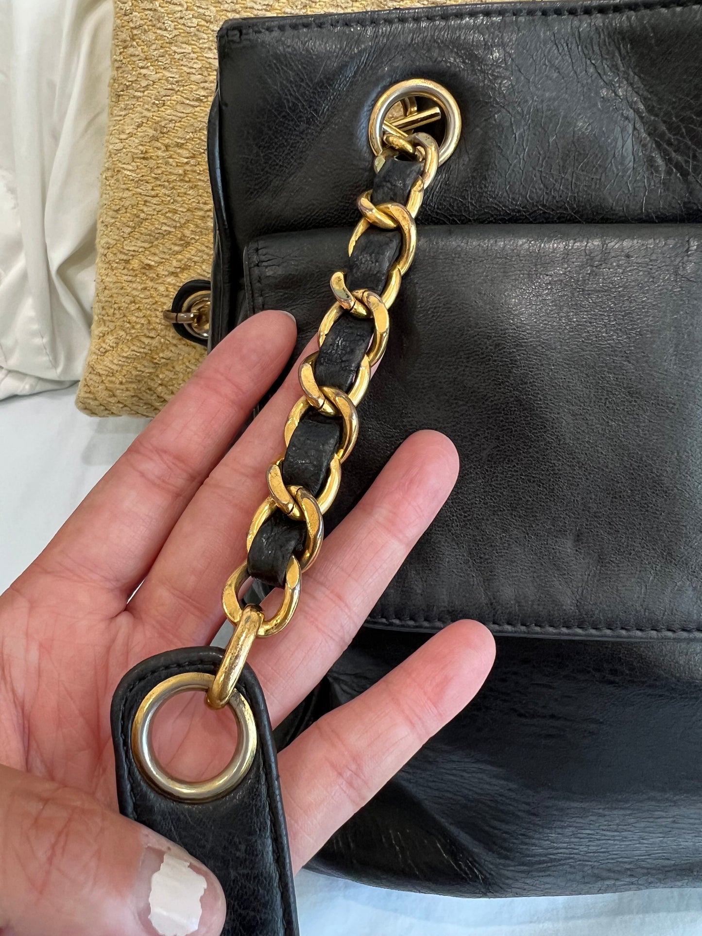Vintage Chanel double side tote