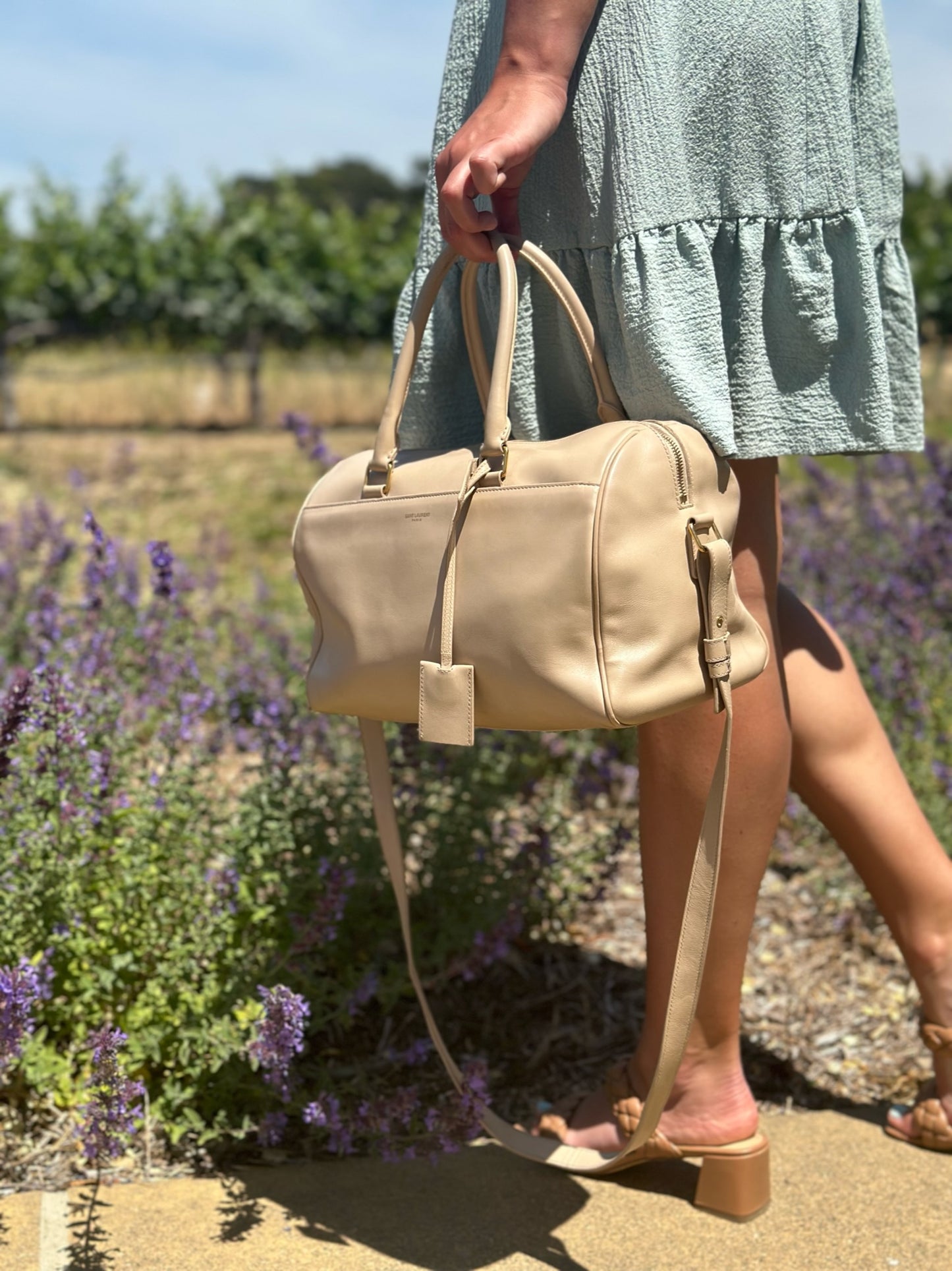 YSL duffle bowling bag