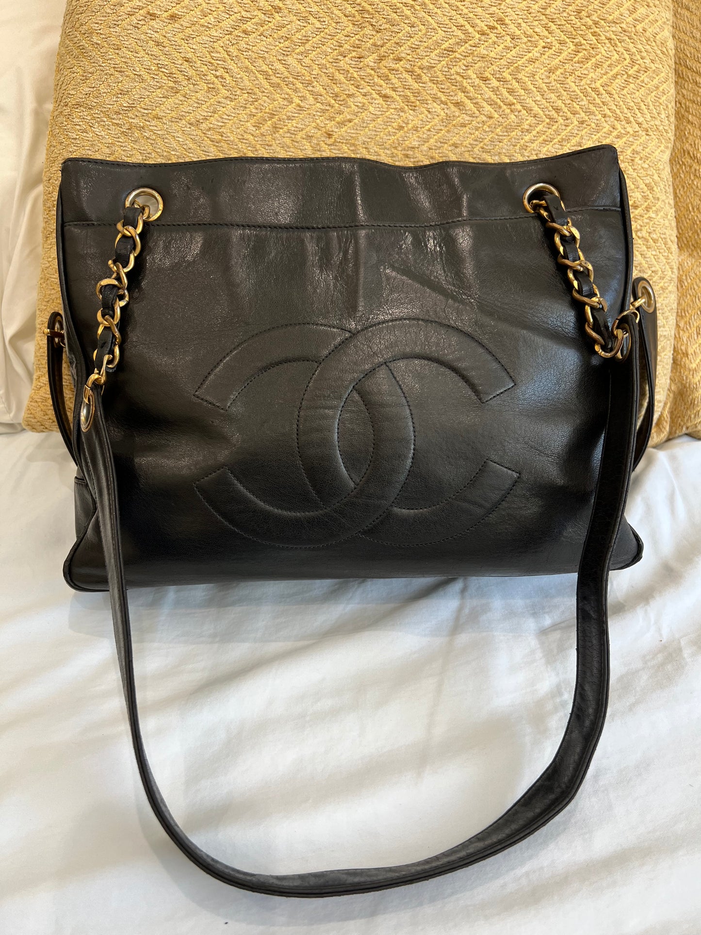Vintage Chanel double side tote