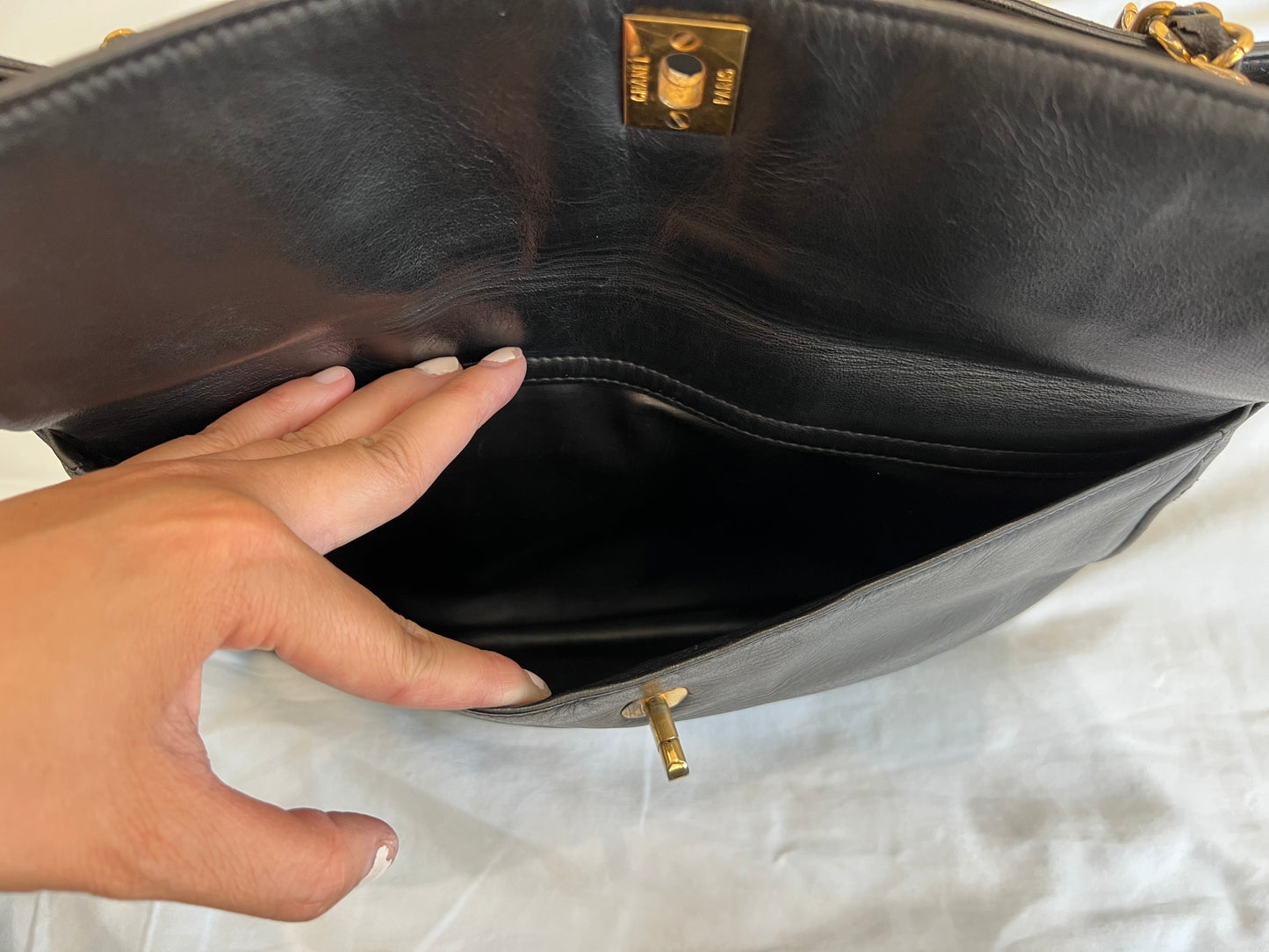 Vintage Chanel double side tote