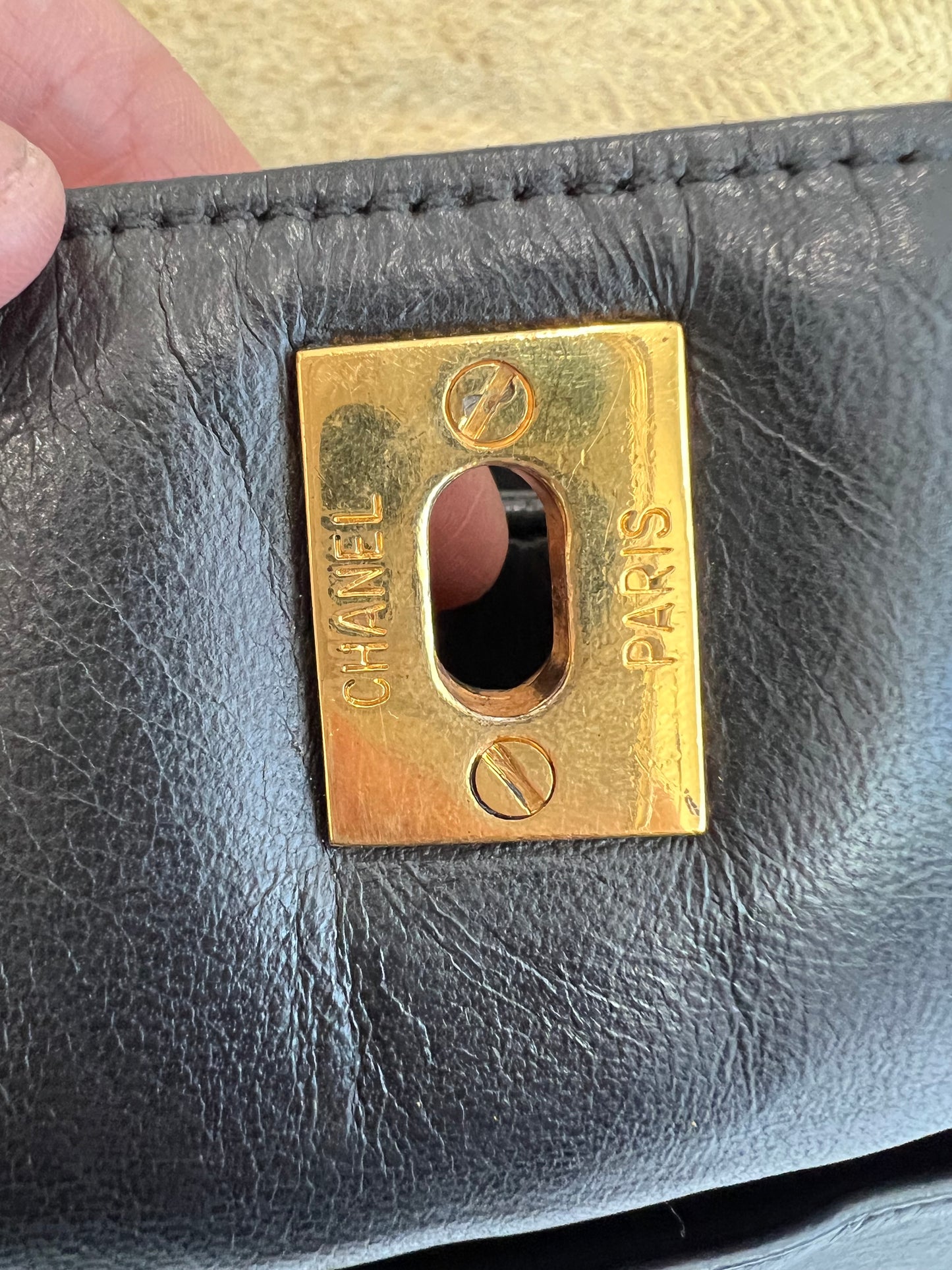 Vintage Chanel double side tote