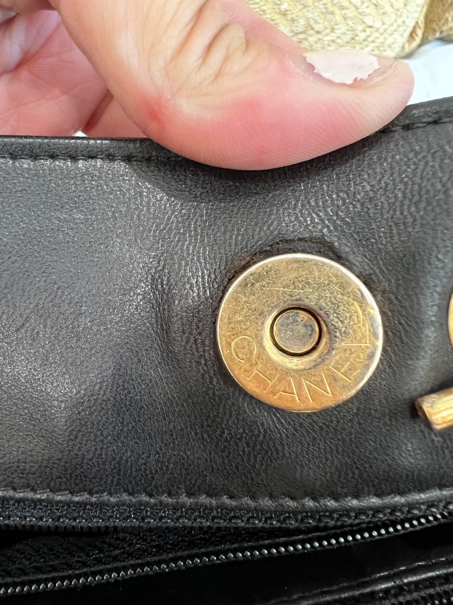 Vintage Chanel double side tote