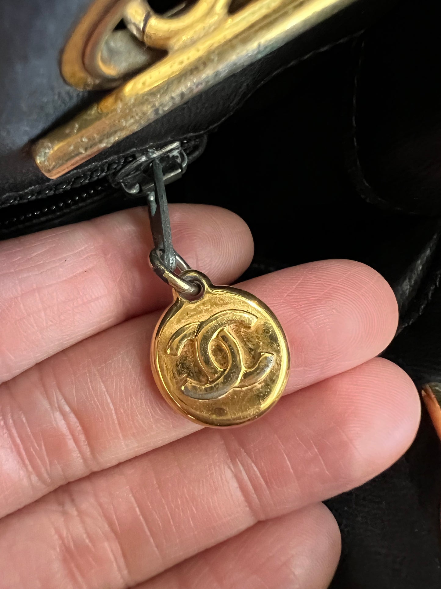 Vintage Chanel double side tote