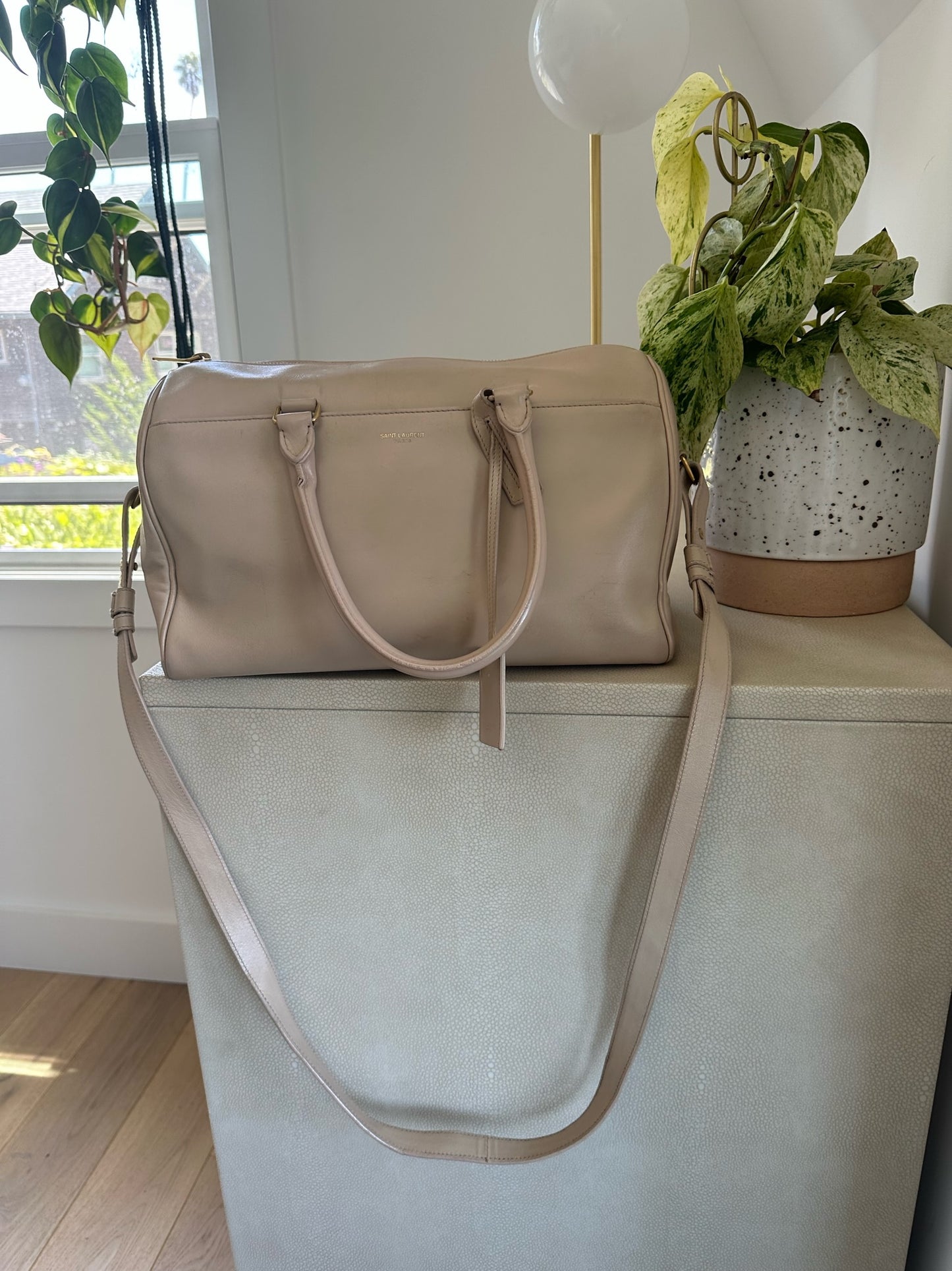 YSL duffle bowling bag