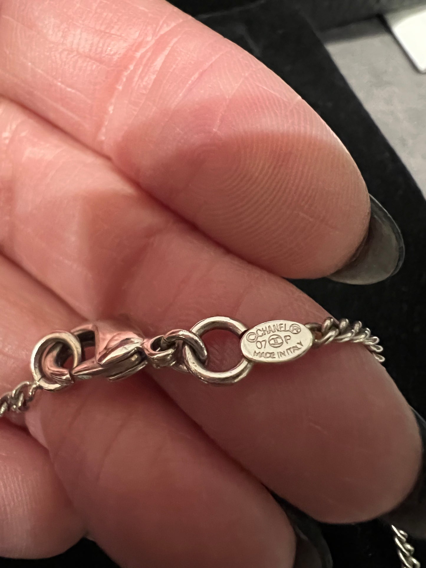 Rare Chanel Tri Camellia Necklace