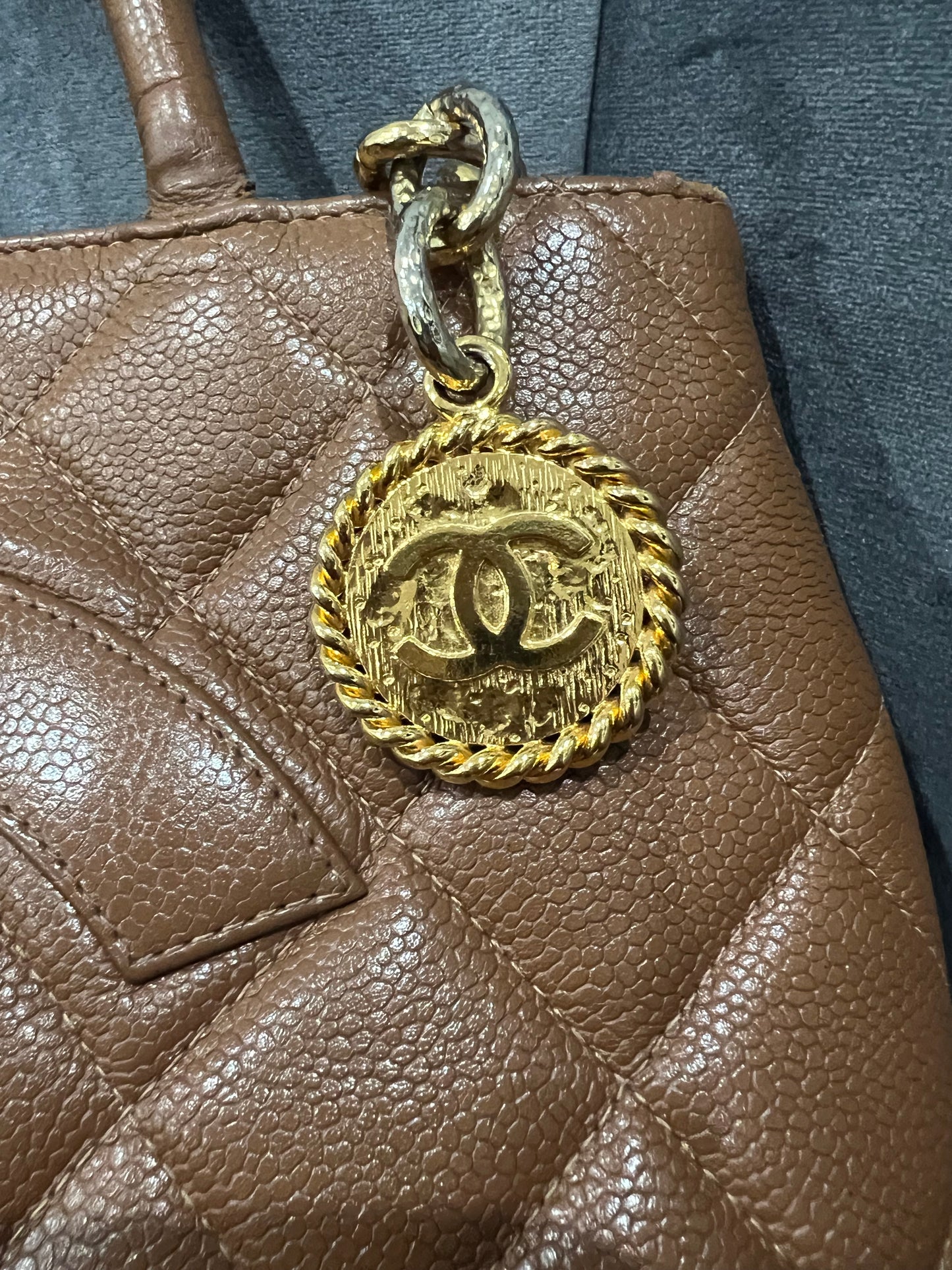 Chanel Caviar Quilted Medallion Tote Bag