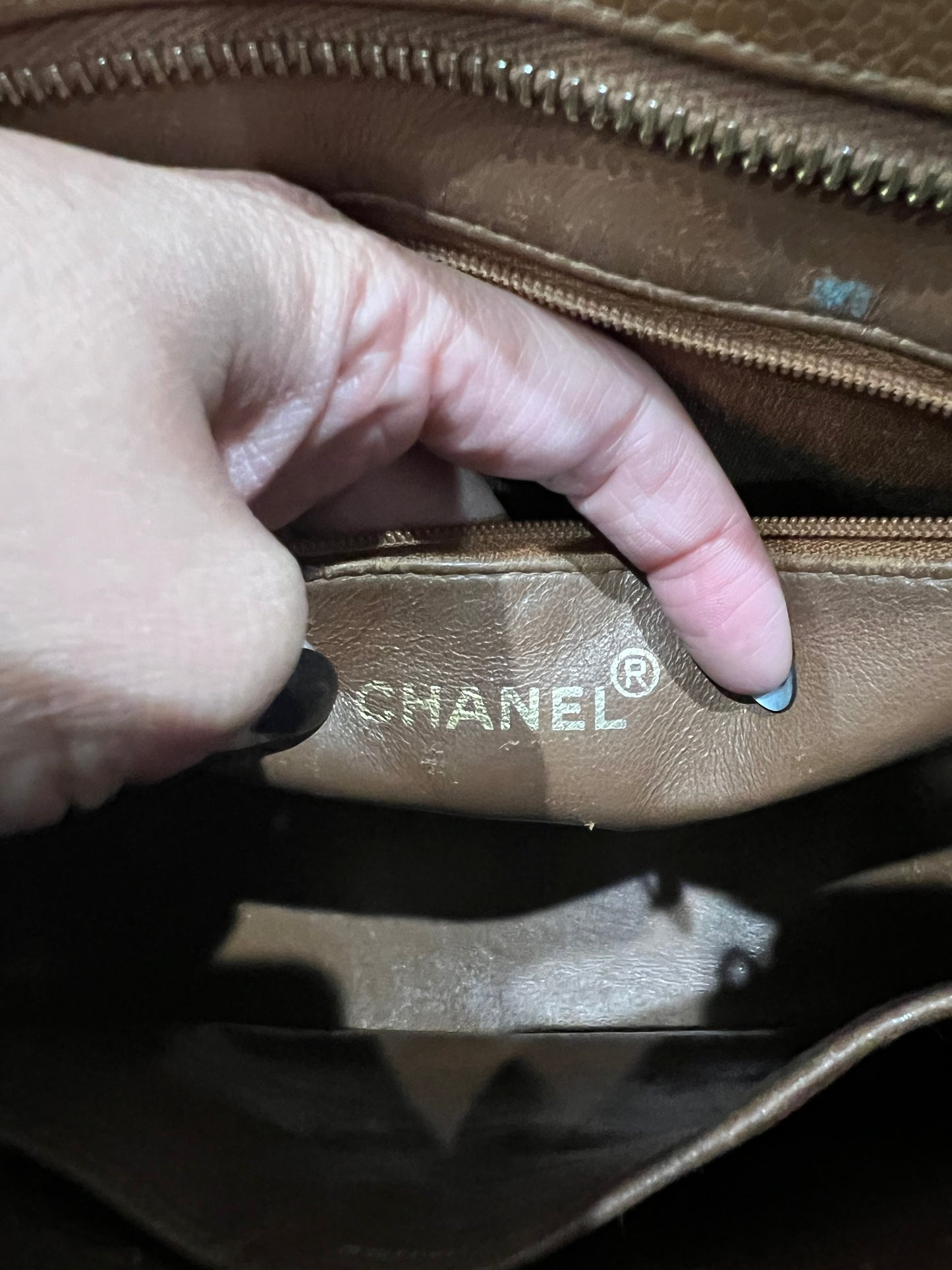 Chanel Caviar Quilted Medallion Tote Bag