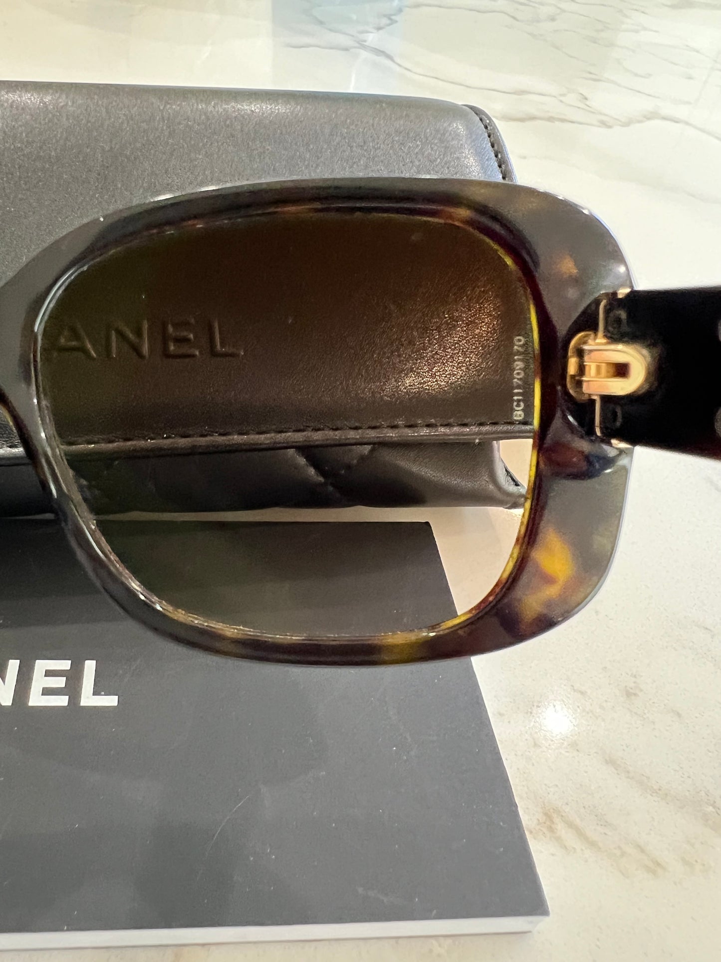CHANEL CC Turnlock Sunglasses Tortoise
