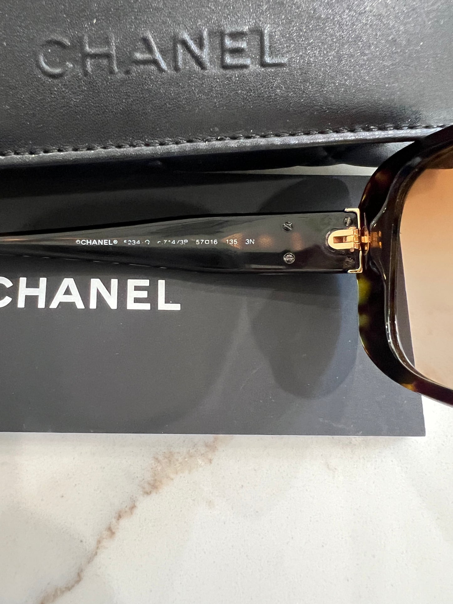 CHANEL CC Turnlock Sunglasses Tortoise