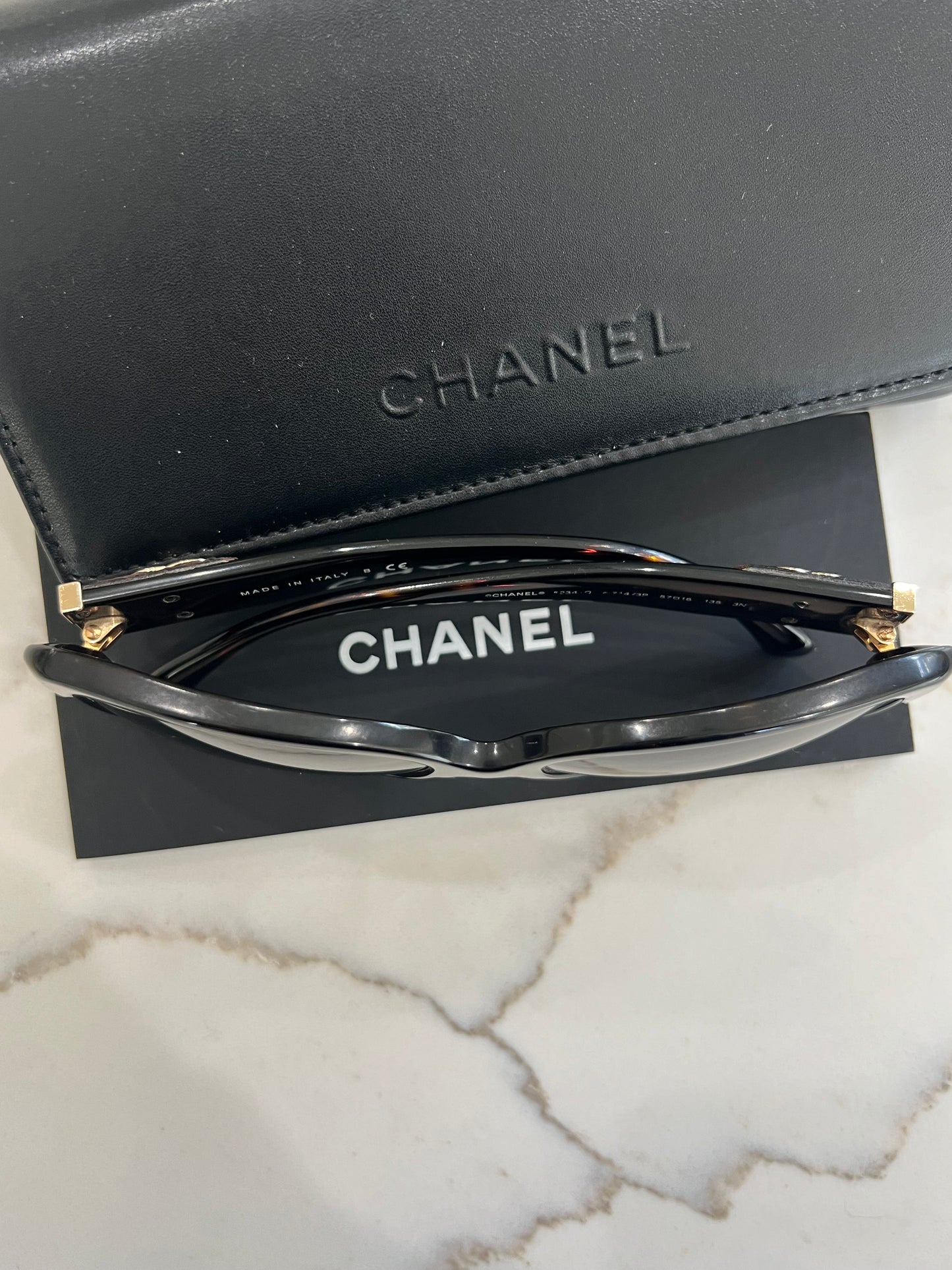 CHANEL CC Turnlock Sunglasses Tortoise