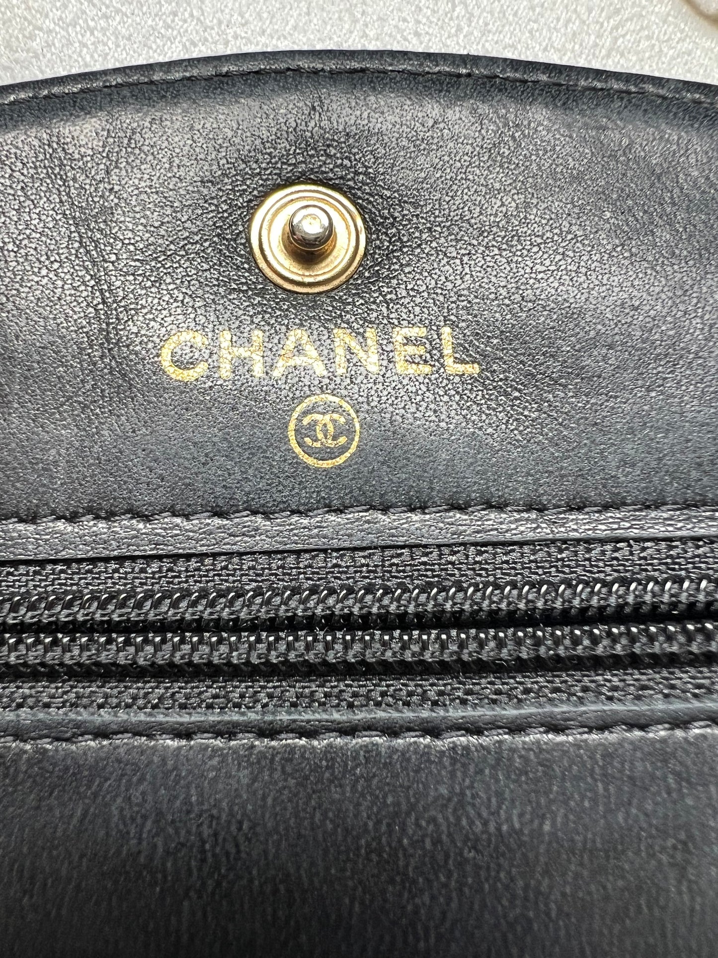 CHANEL Caviar Timeless Wallet On Chain