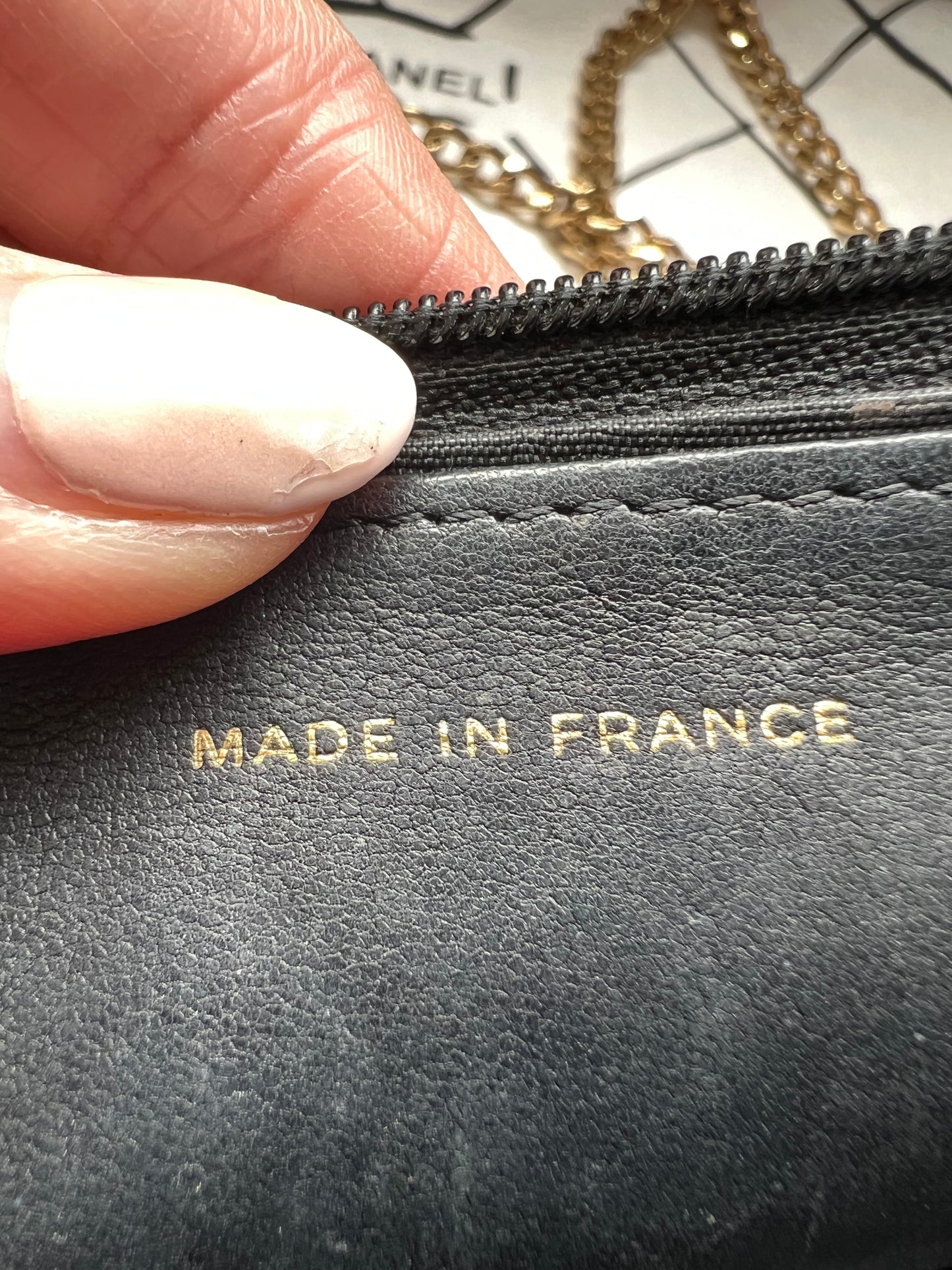 CHANEL Caviar Timeless Wallet On Chain