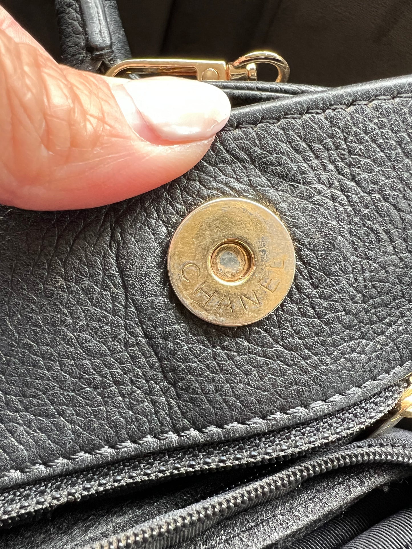Chanel Caviar Executive Tote Bag 24k gold turn lock