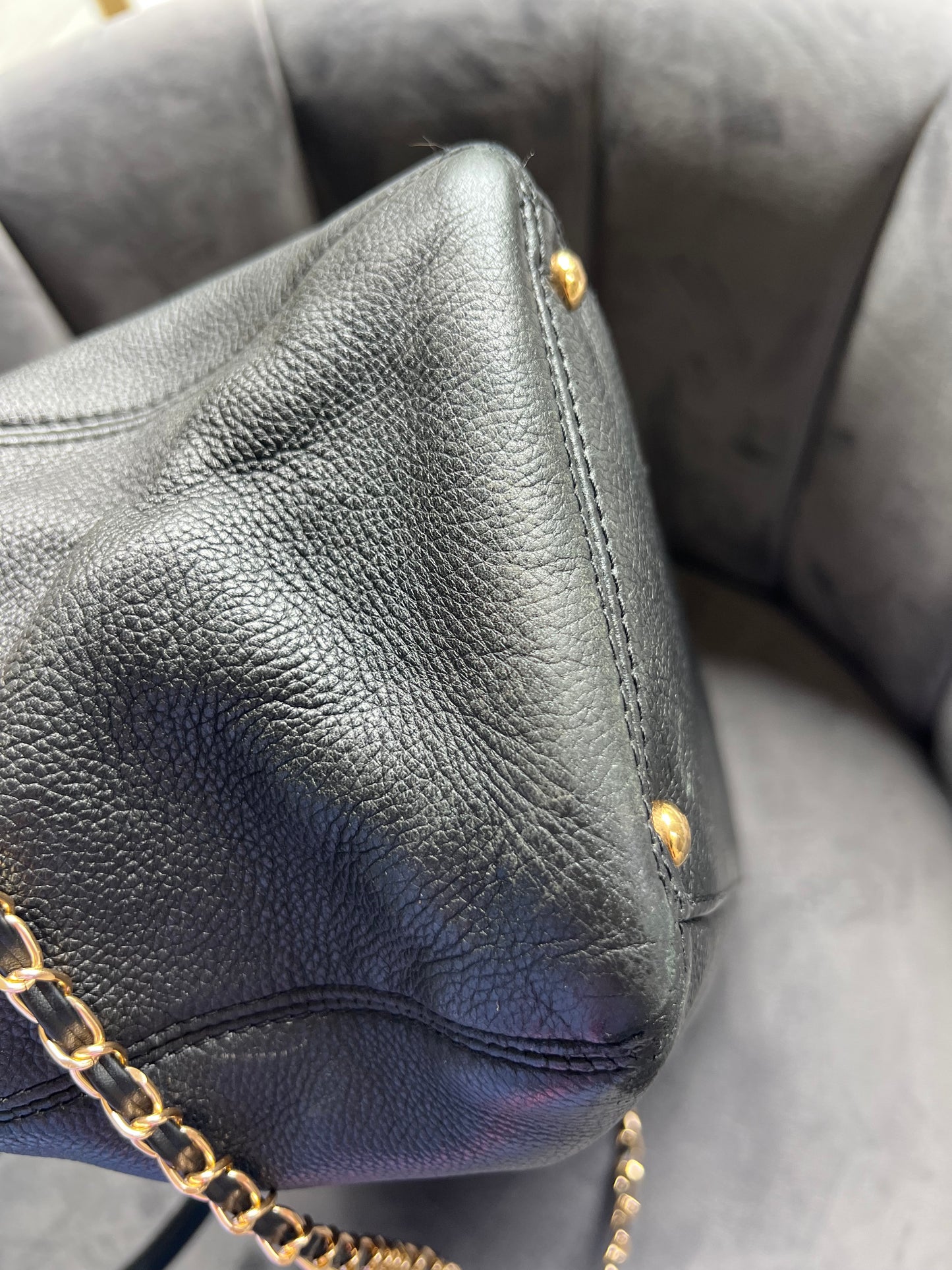 Chanel Caviar Executive Tote Bag 24k gold turn lock