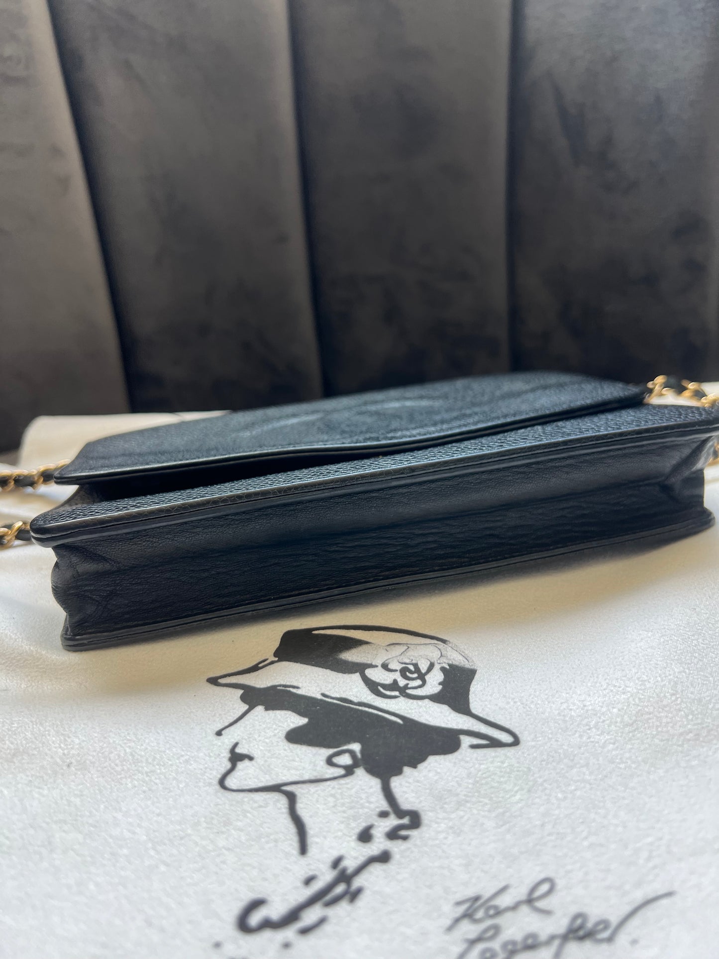 CHANEL Caviar Timeless Wallet On Chain