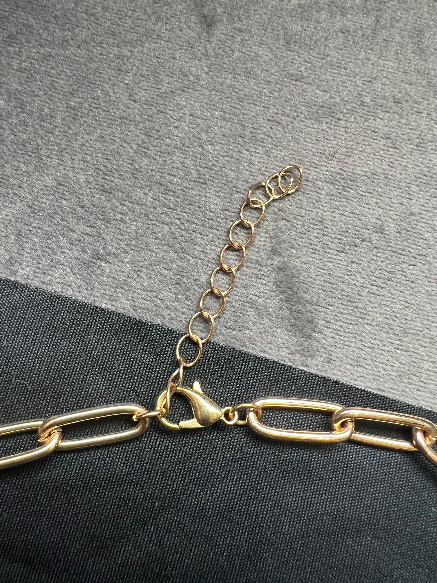 Upcycled Chanel CC charm necklace - gold chain