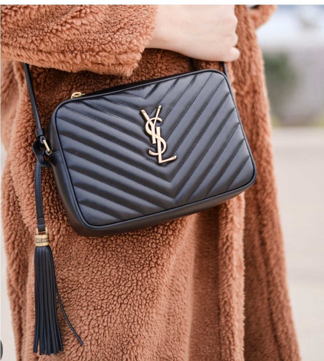 Saint Laurent Lou Medium YSL Quilted Camera Bag