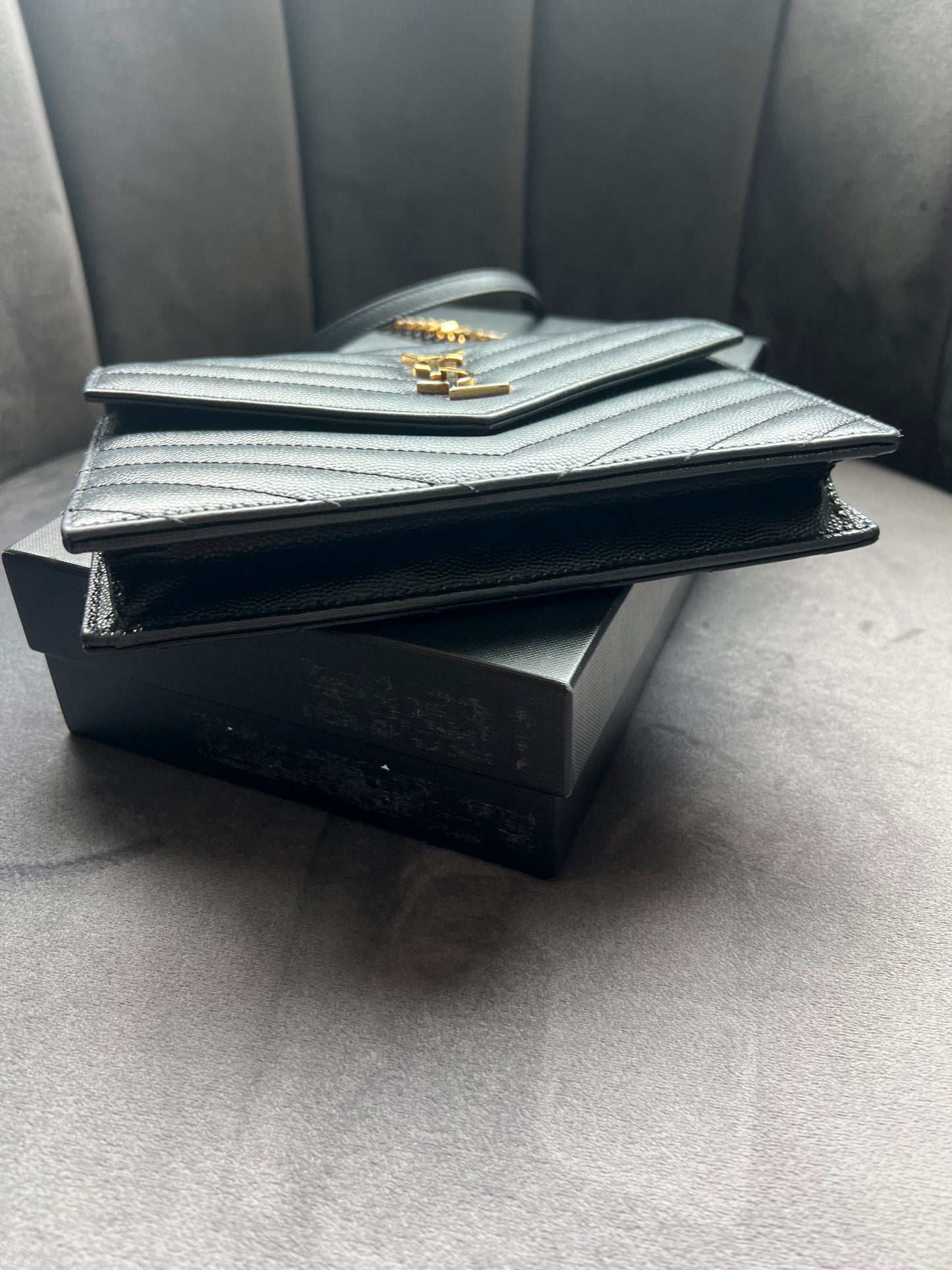 Yves Saint Laurent Cassandre envelope flap crossbody bag