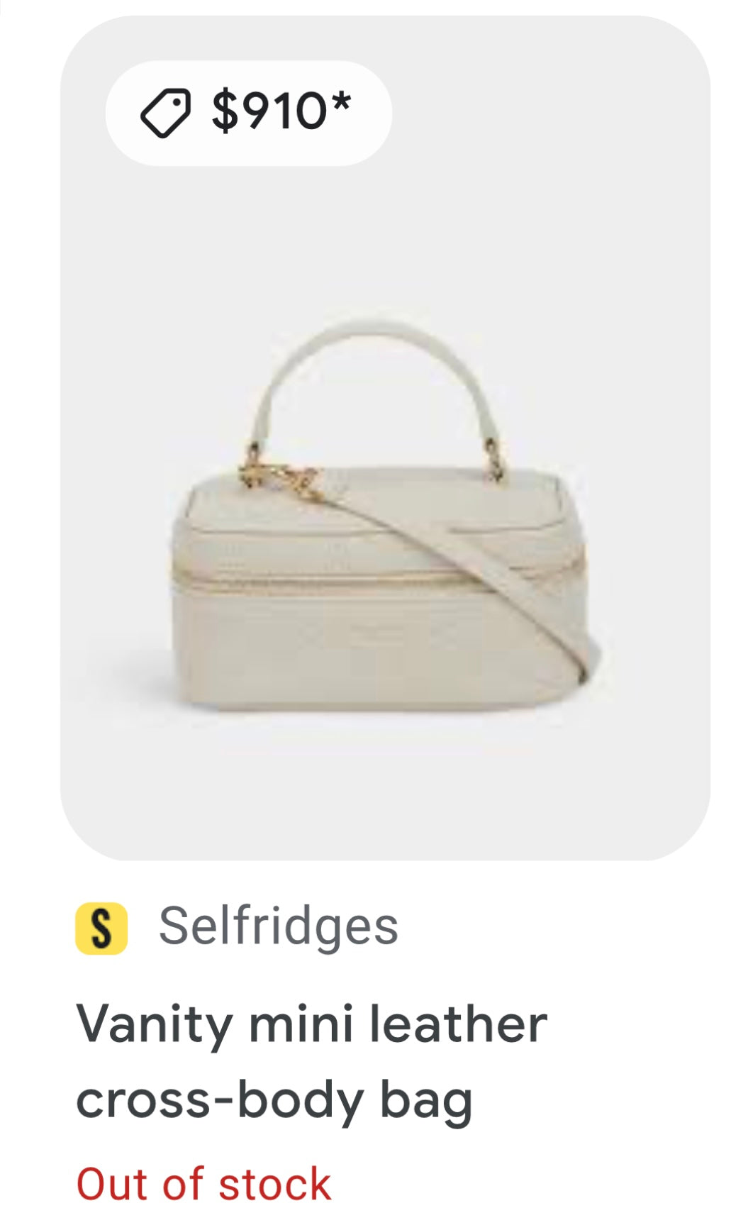 Yves Saint Laurent vanity case bag