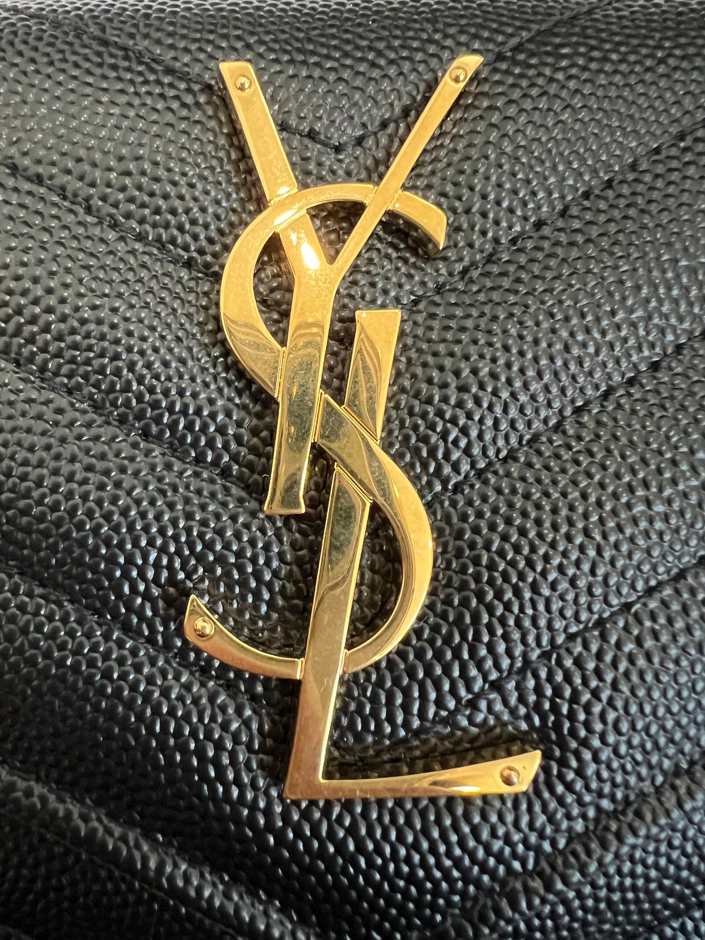 New Black YSL cassandre wallet on chain