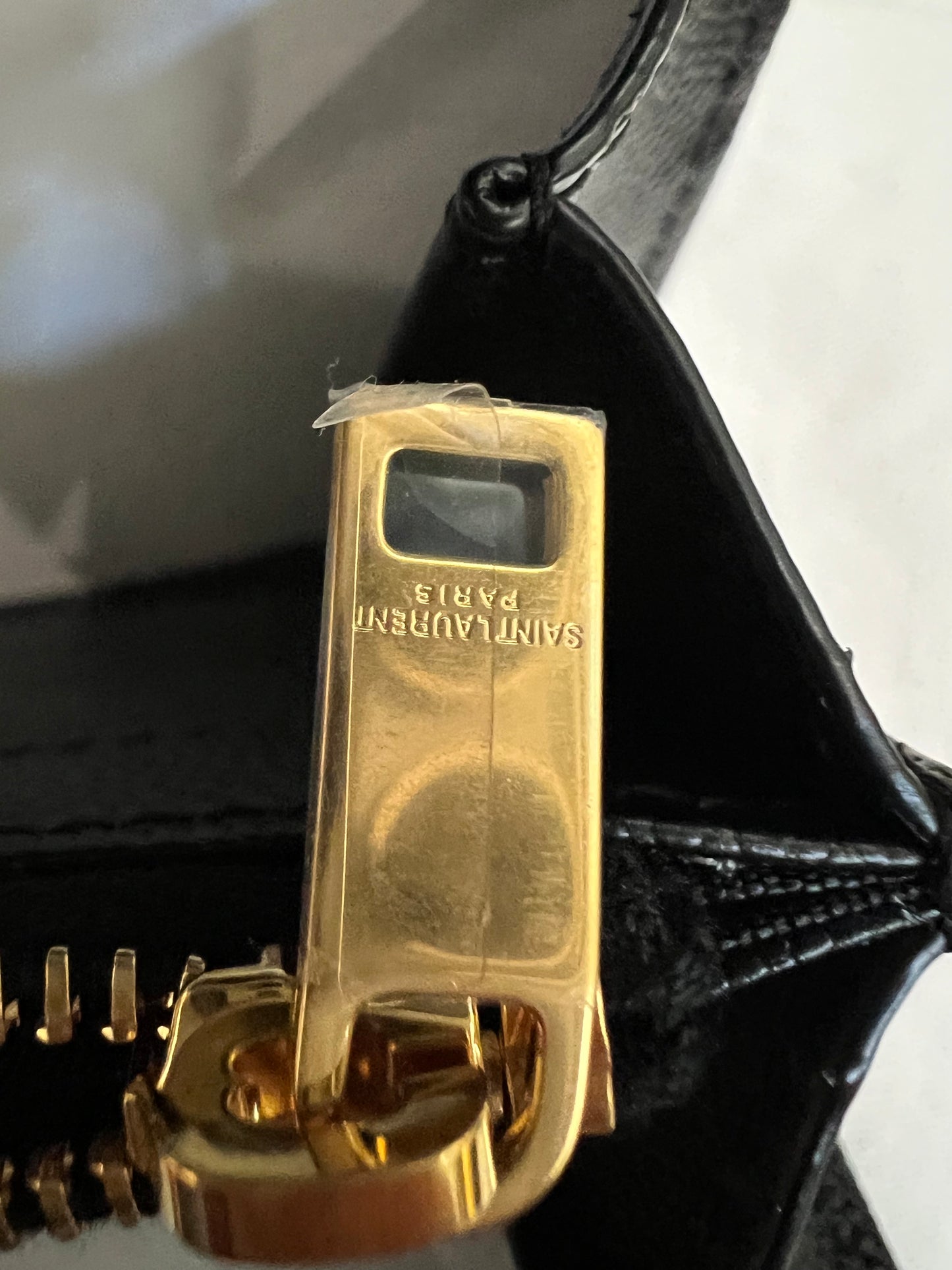New Black YSL cassandre wallet on chain