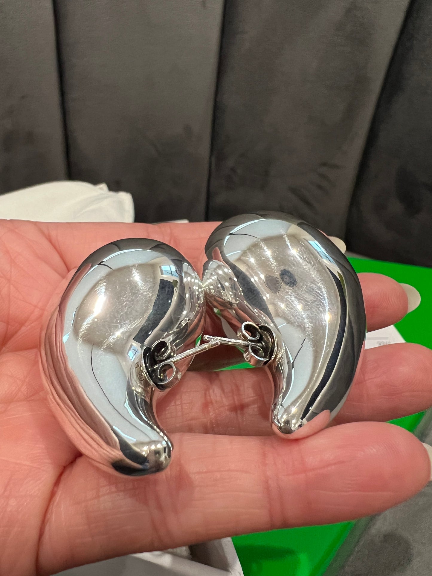 Large Bottega Veneta drop earrings