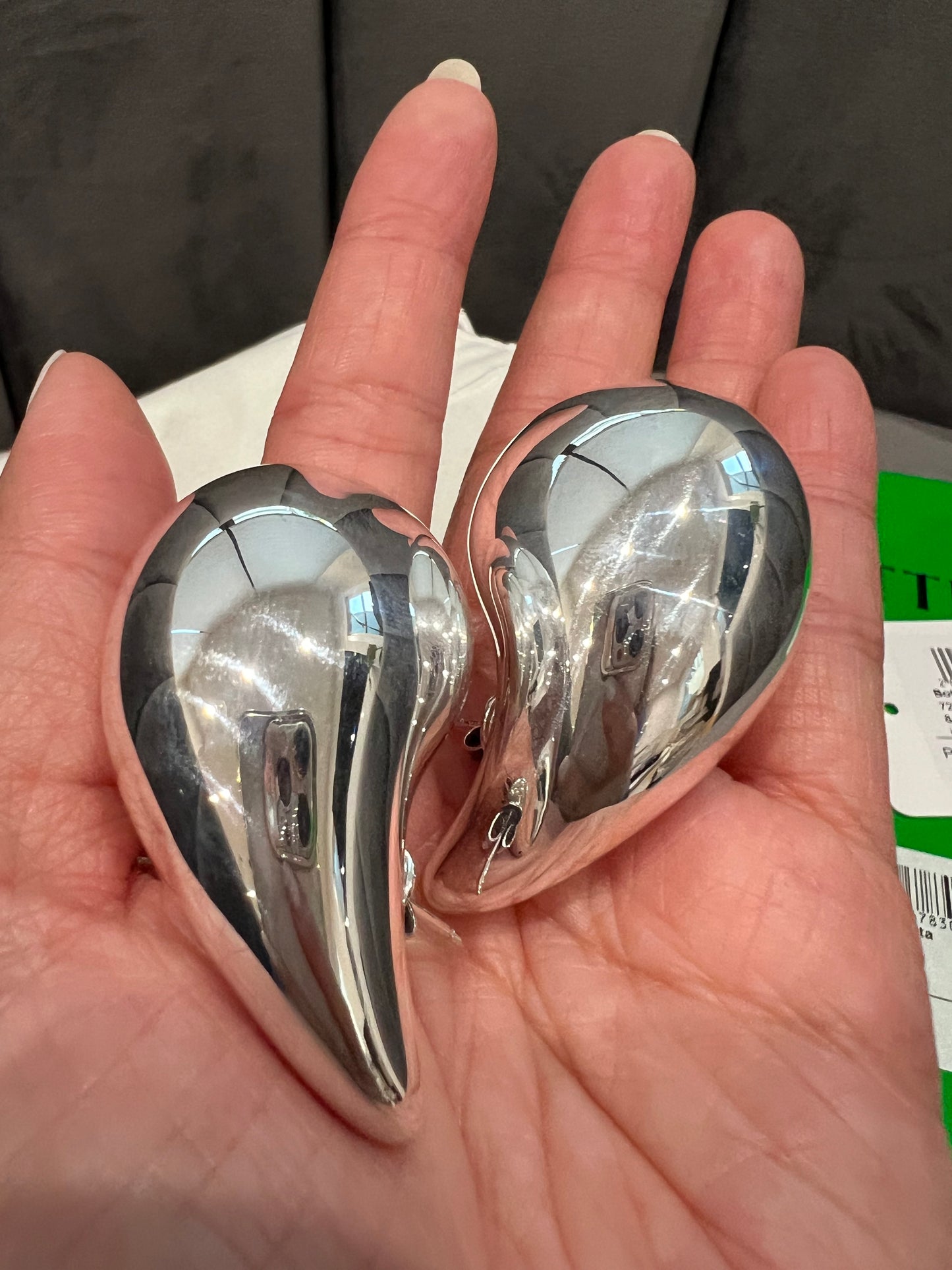 Large Bottega Veneta drop earrings